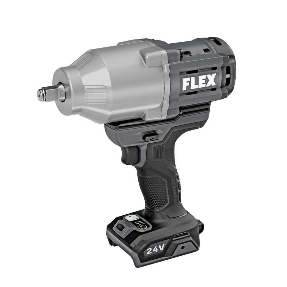 24-volt Variable Speed Brushless 1/2-in Drive Cordless Impact Wrench (Bare Tool) in Gray | - FLEX FX1471-Z