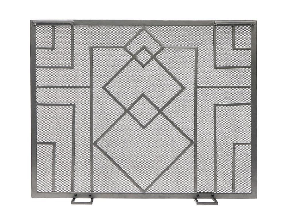 Minuteman International 8-in Graphite Iron 1-Panel Flat Fireplace Screen SSW-17 Sansujyuku sansujyuku.com