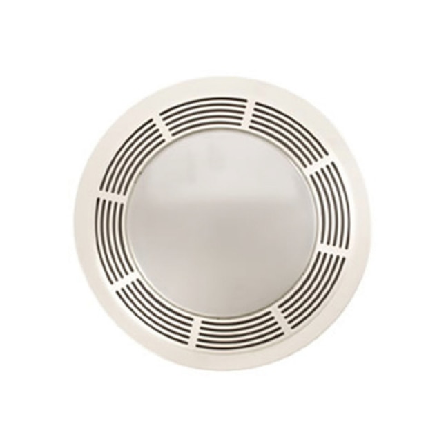 Broan 5 Sone 100 Cfm White Lighted Bathroom Fan In The Fans Heaters Department At Com - How To Remove And Clean Broan Bathroom Fan Cover