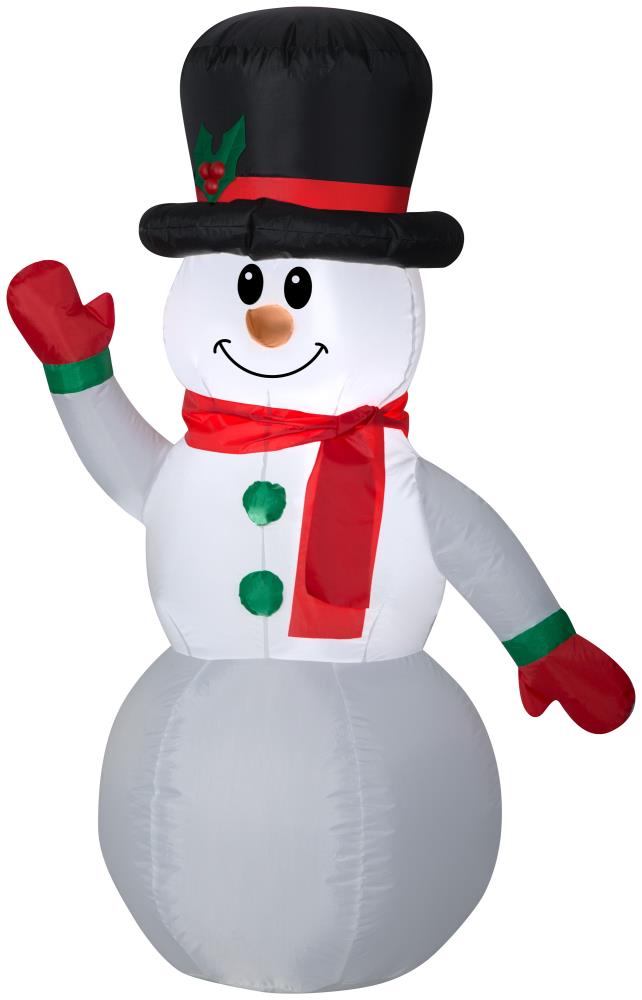 Gemmy 4-ft Lighted Snowman Christmas Inflatable at Lowes.com