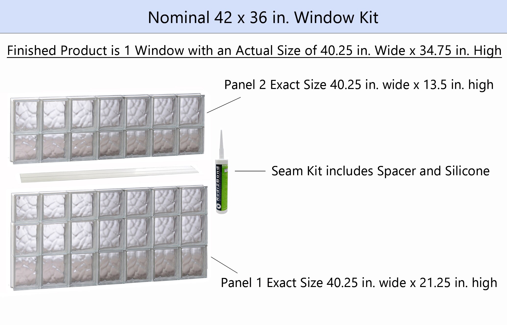 REDI2SET S4236DC Glass-Block-Windows - View #2