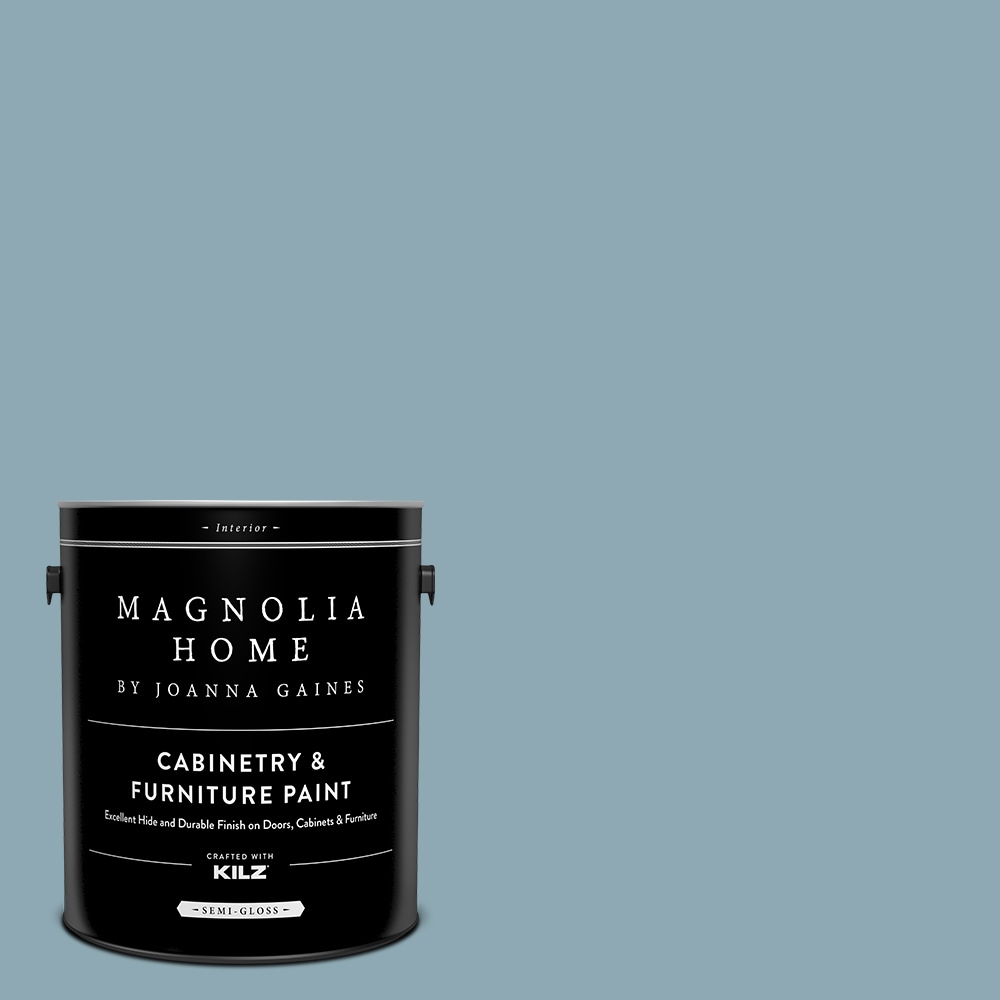Magnolia Home MAG113-4082238  by Joanna Gaines Semi-gloss Winter Solstice MAG113 Tintable Cabinet Furniture Paint Enamel ( 1-gallon )