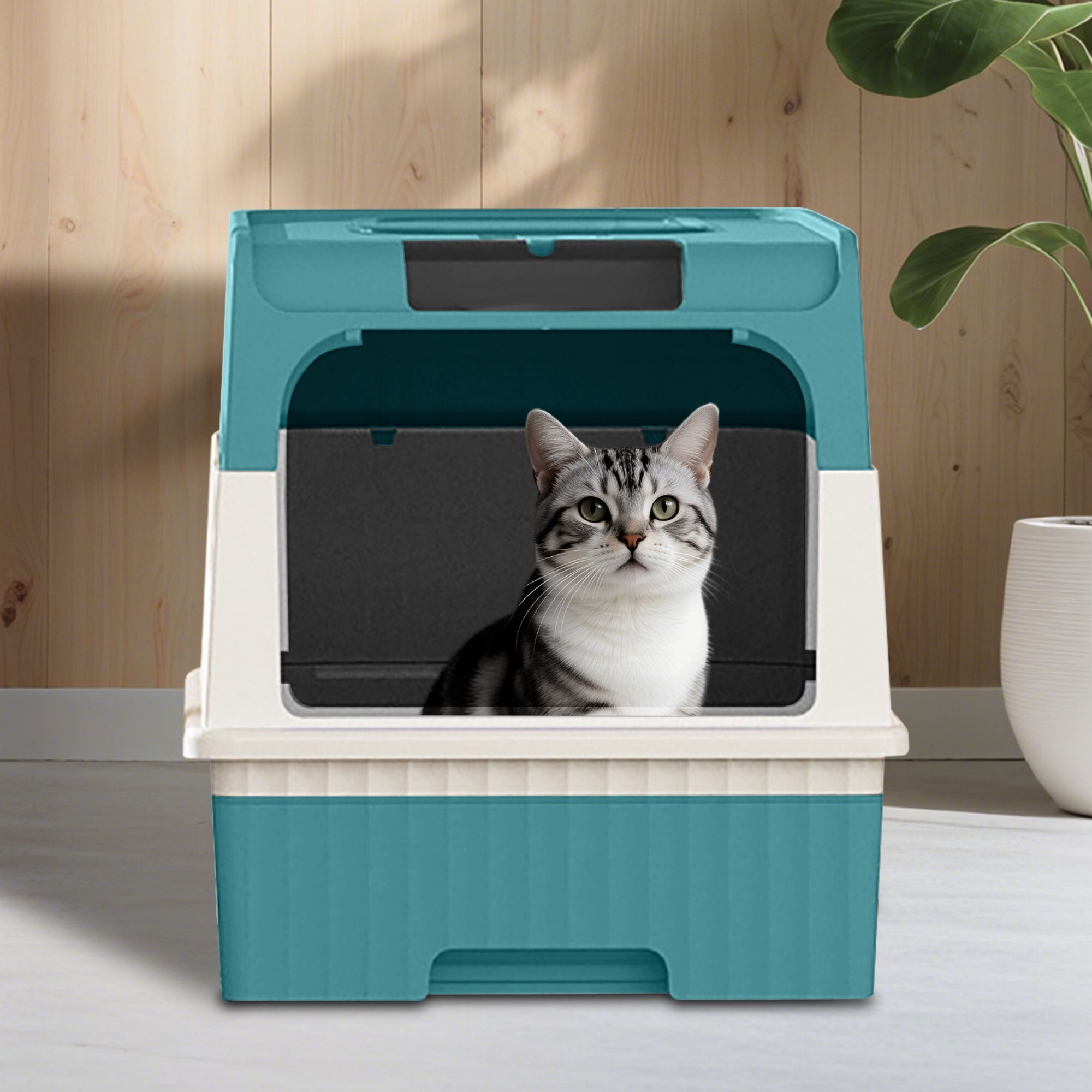 Wudkey L4-SK8C7S Cat-Litter-Box - View #6