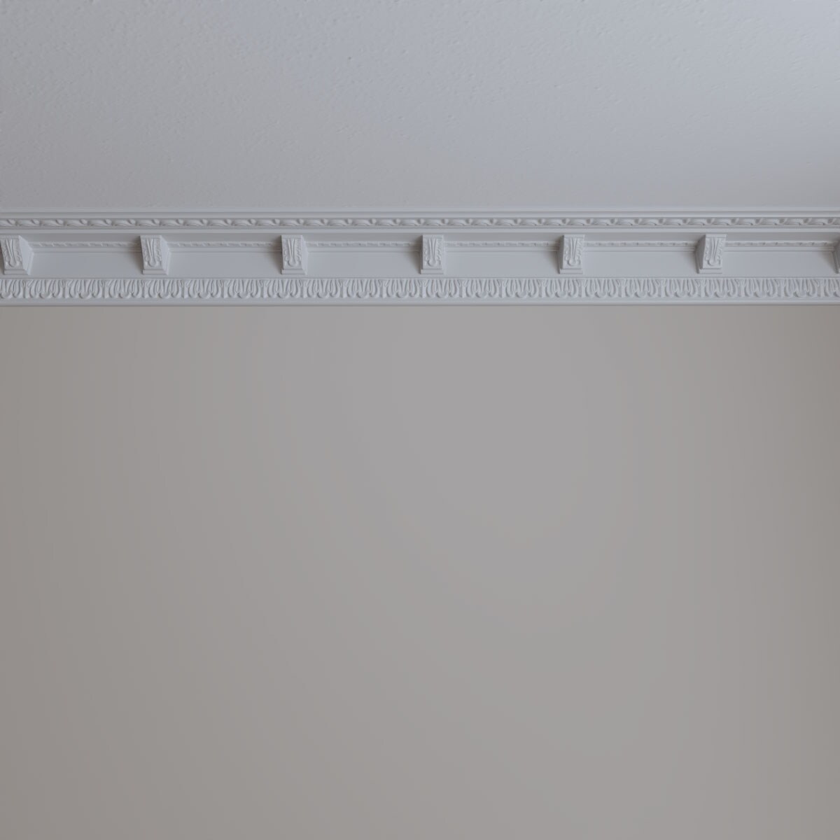 Granada Traditional White Polyurethane Crown Moulding