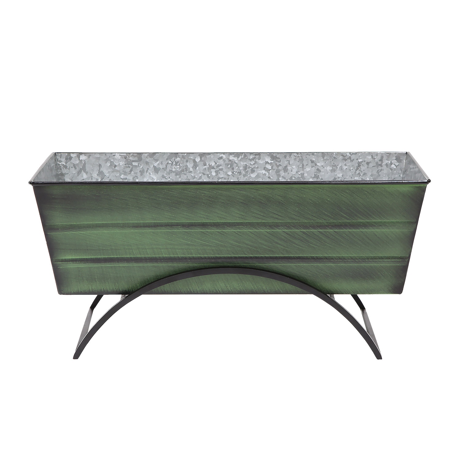 Minuteman International VFB-05-S 11.5-in W x 11.5-in H x 11.5-in D Green Metal Contemporary/Modern Indoor/Outdoor Window box Stand Included