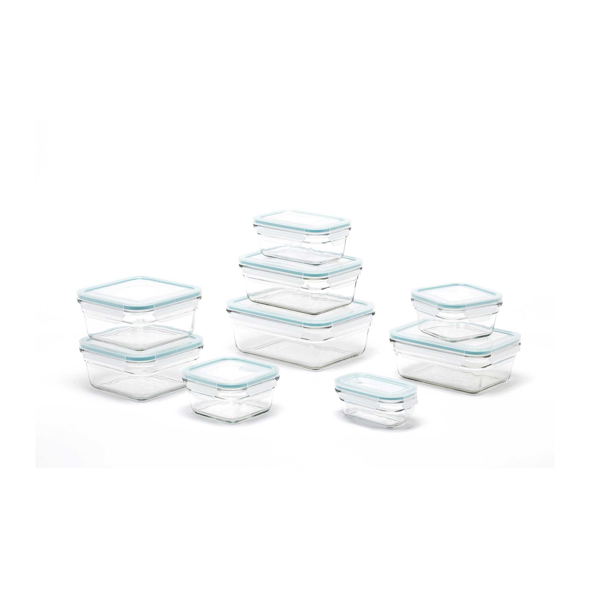 Glasslock Reusable Food Storage Container Set, Oven & Freezer Safe, 14  Pieces