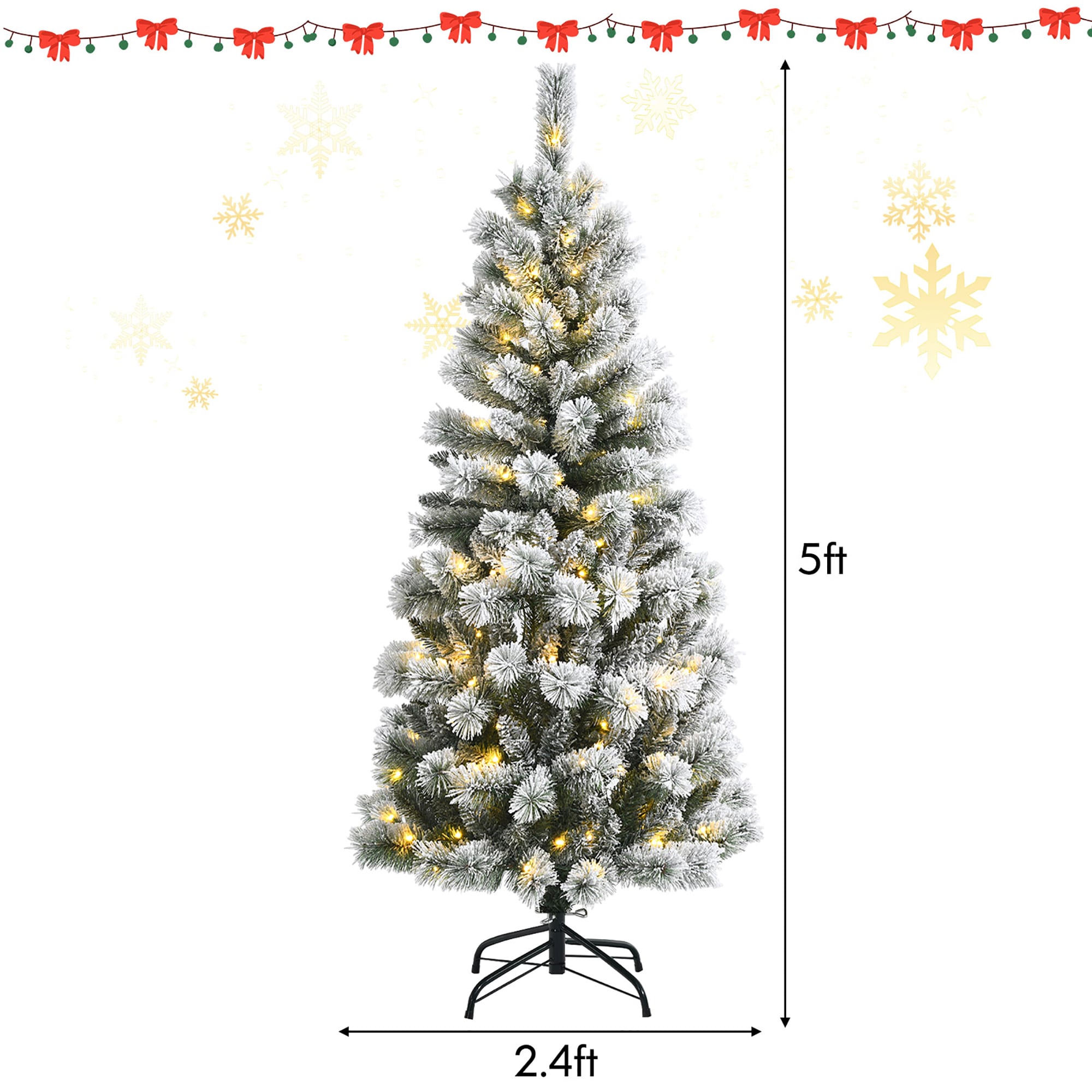 Costway CM23510US Artificial-Christmas-Trees - View #8