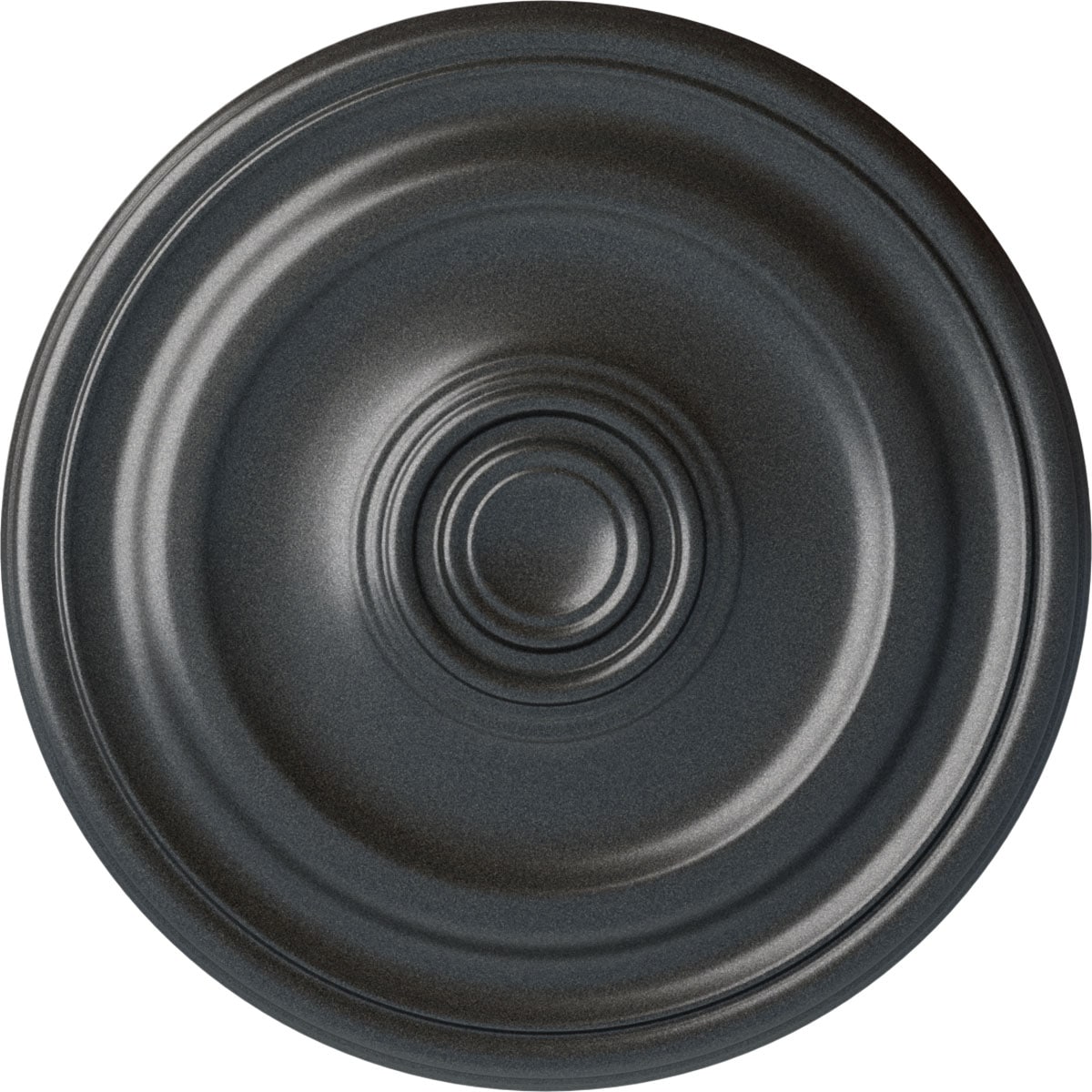 Ekena Millwork CM15DEPES Devon 15.75-in W x 15.75-in L Painted Pewter Polyurethane Whole Ceiling Medallion