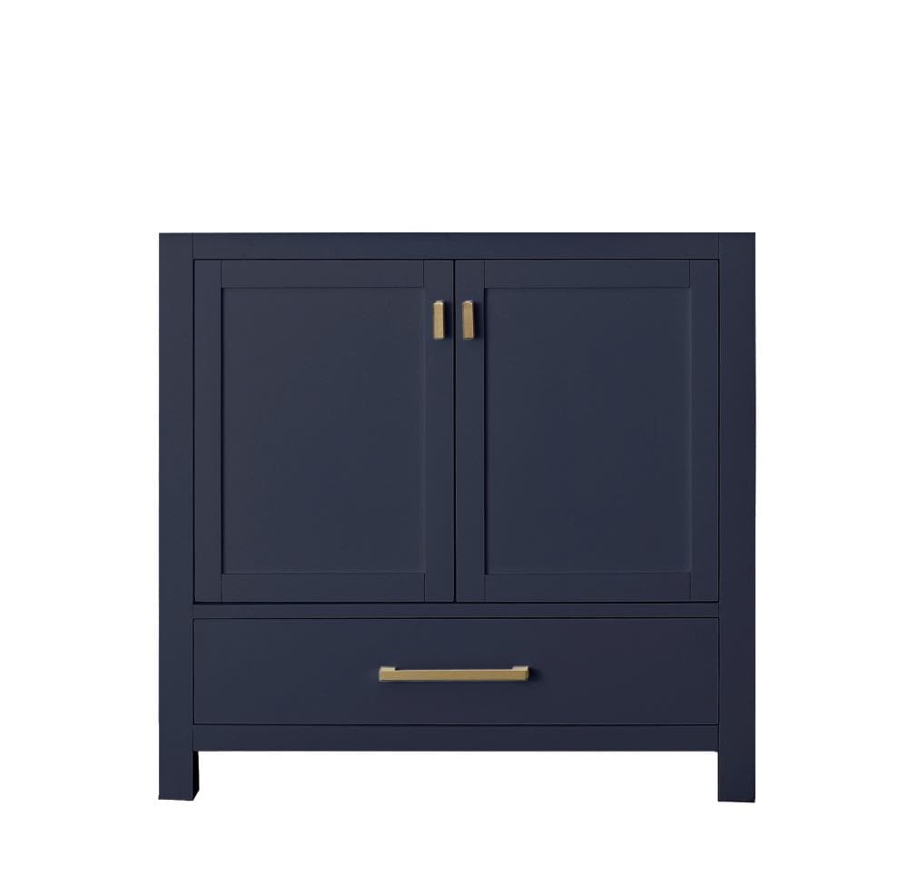 Avanity MODERO-V36-NB Modero 36-in Navy Blue Bathroom Vanity Base Cabinet without Top