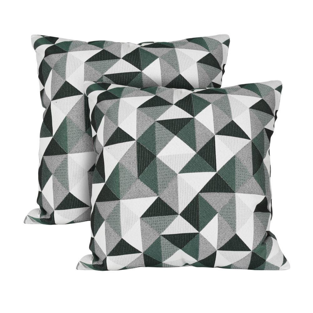 Astella KT2-TP24-FA15 Pacifica 2-Pack Geometric Ruskin Amazon Square Throw Pillow