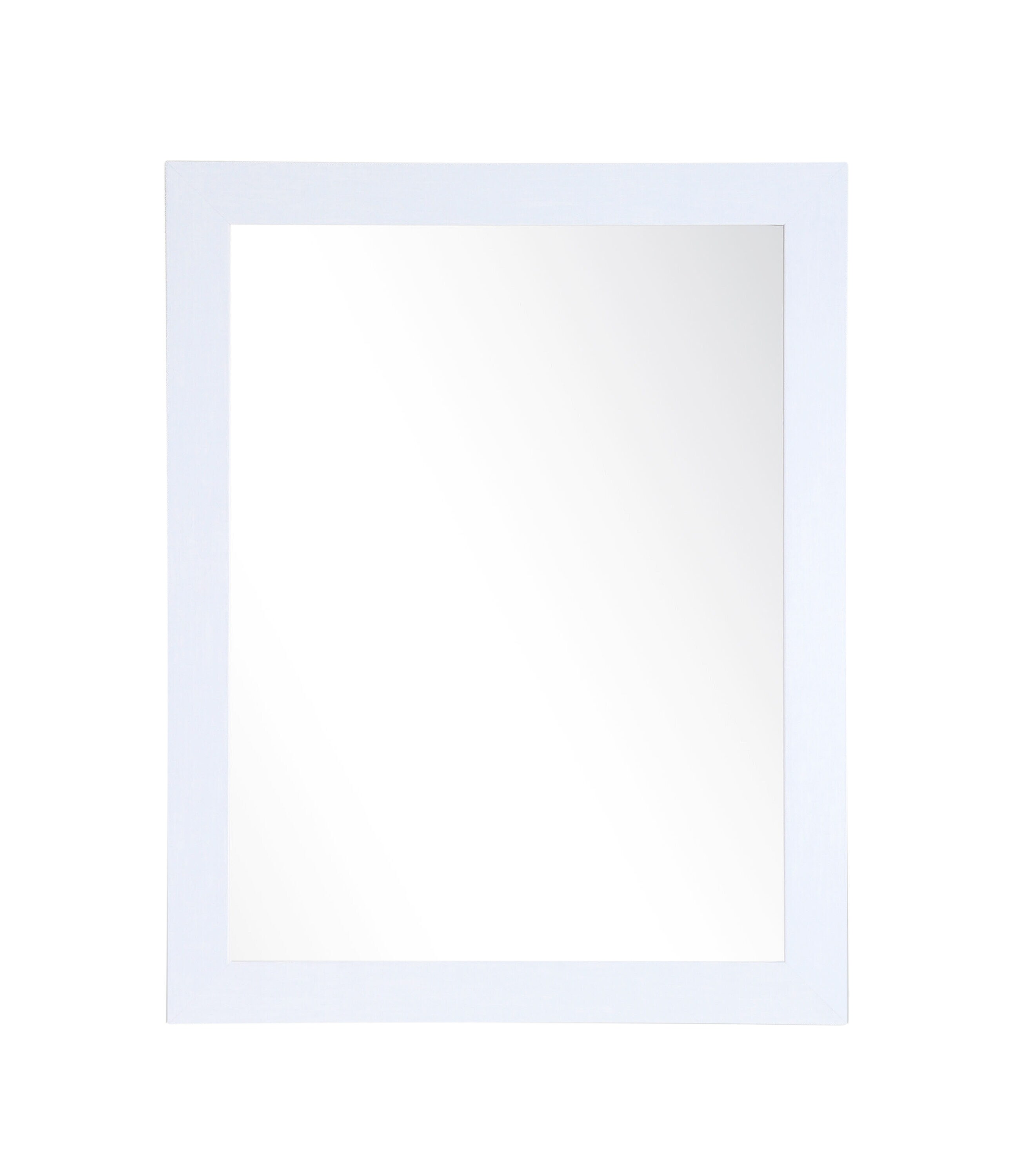 BrandtWorks BM086M2 32-Inches W x 36.0-Inches H Rectangle Pearl White/Patterned Framed Wall Mirror