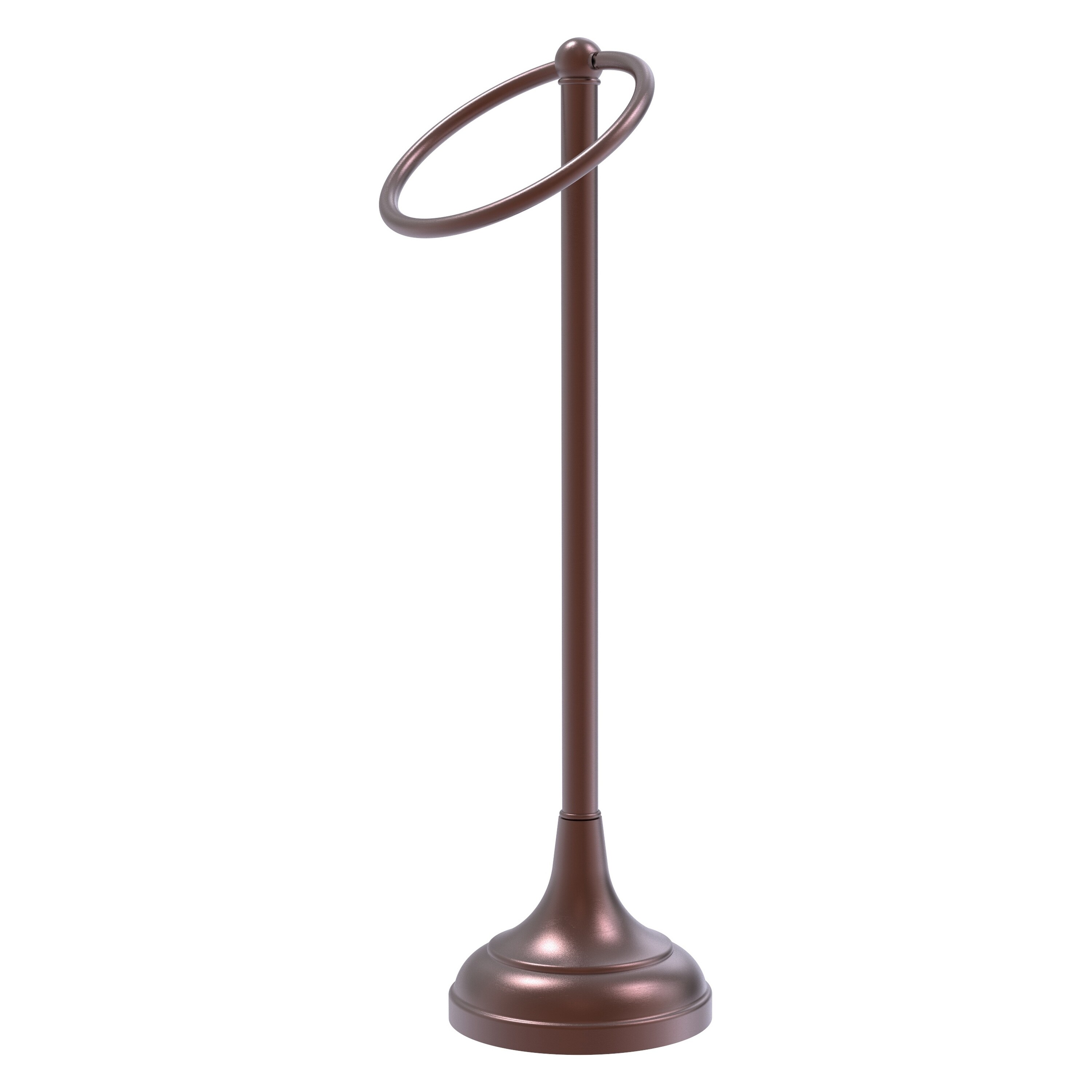Allied Brass TR-10-CA Tribecca Antique Copper Freestanding countertop Single Towel Ring