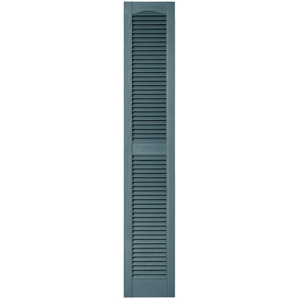Vantage V1711267004 12-in W x 66.75-in H Wedgewood Blue Louvered Exterior Shutters