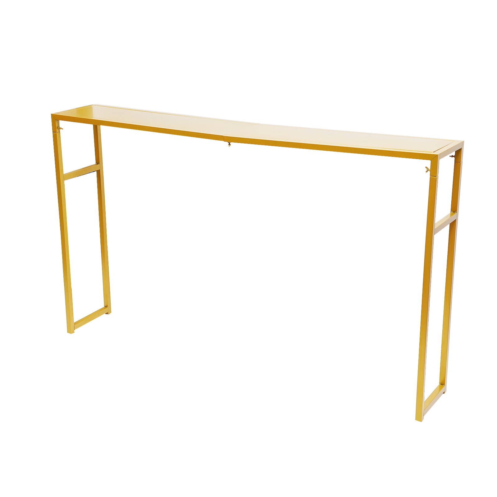 CNCEST OT-ZJGJ-5332 5.91-ft W x 3.44-ft H Flat Gold Wrought iron Garden Arbor