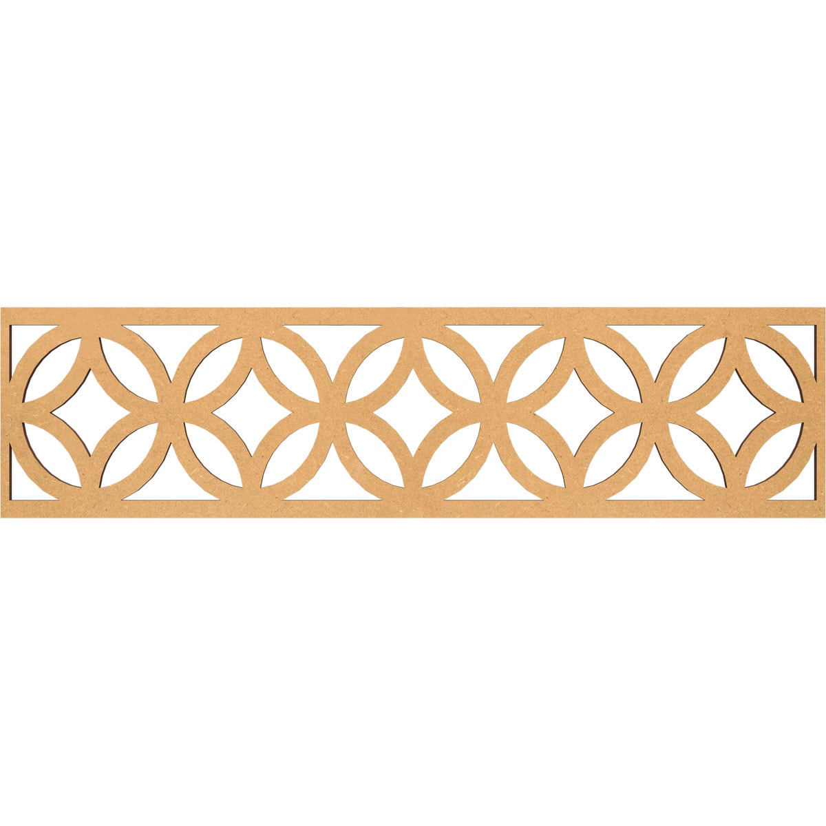 Ekena Millwork MLDB12X47CROMF Crosby Fretwork Flat Trim 12-in x 3.92-ft Brown Unfinished 2157861 Pierced Wall Panel Moulding