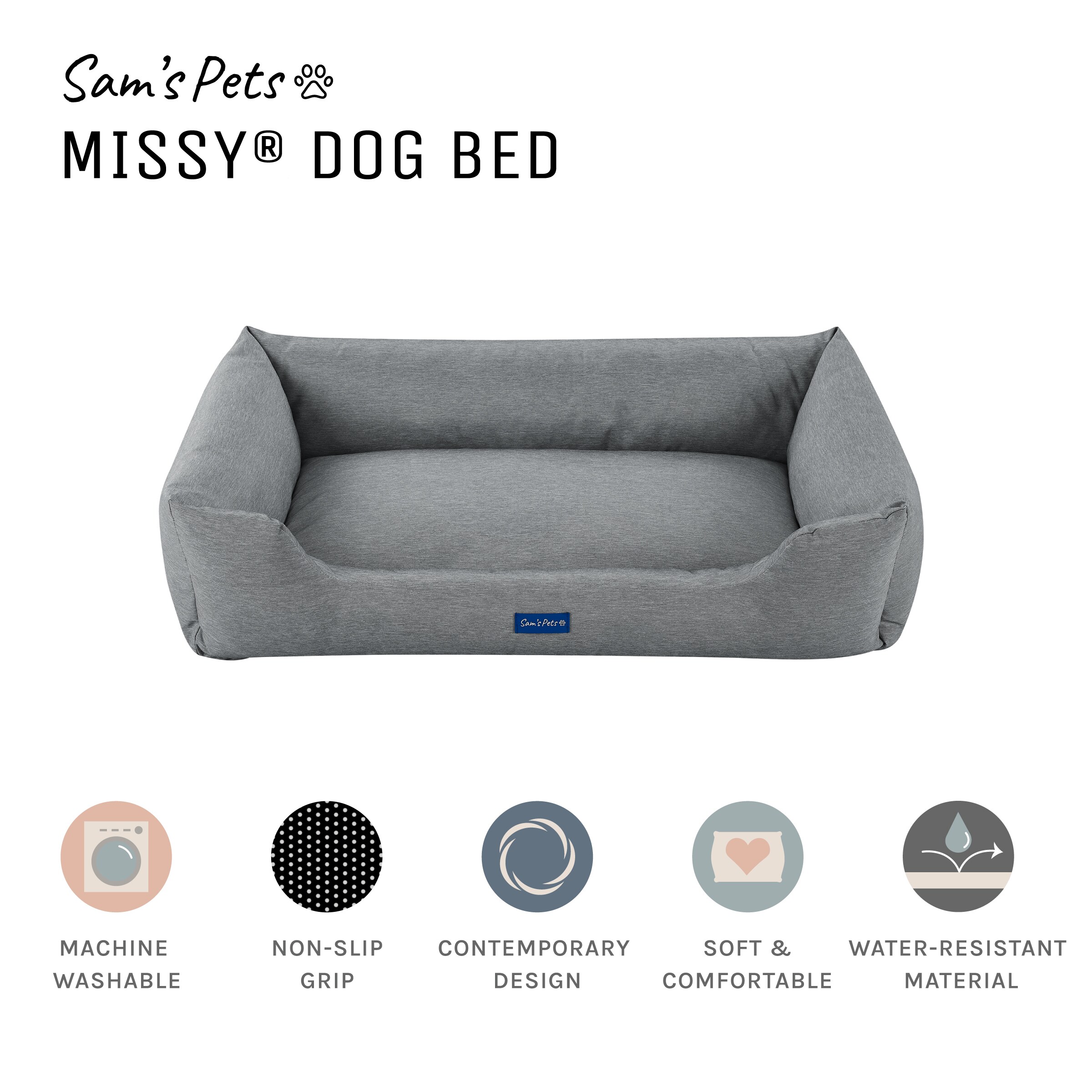 Sam's Pets SP-DB1230GY Pet-Beds - View #7