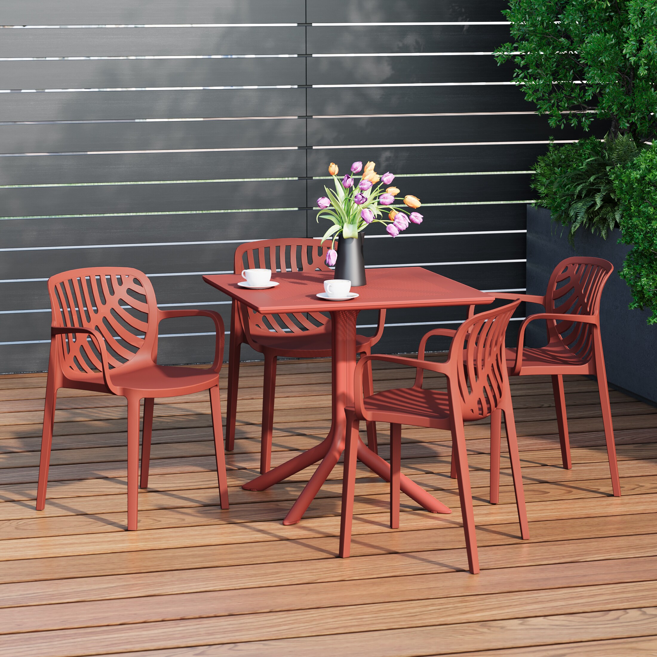 Westin Furniture OP3085-RD Patio-Dining-Sets - View #2
