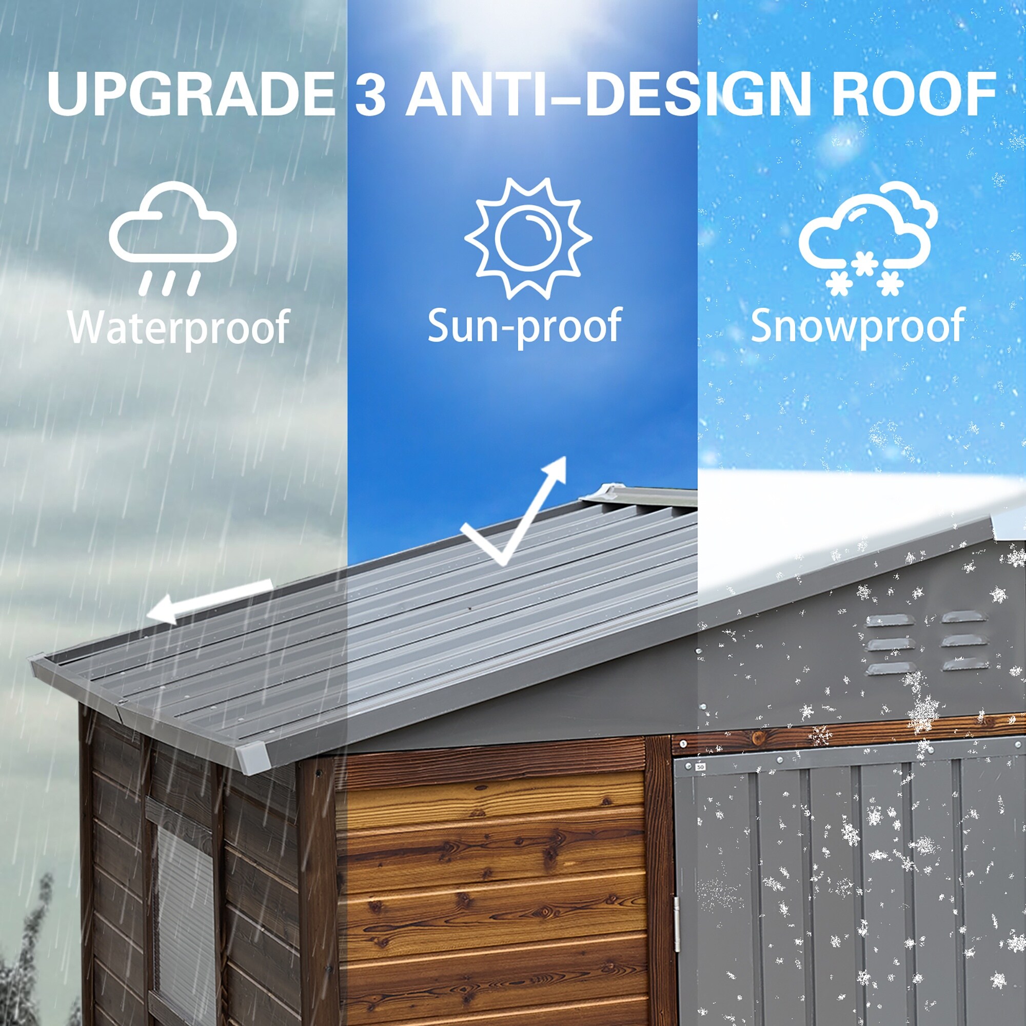 Wooakway FXLS0607-605C06 Wood-Storage-Buildings - View #3