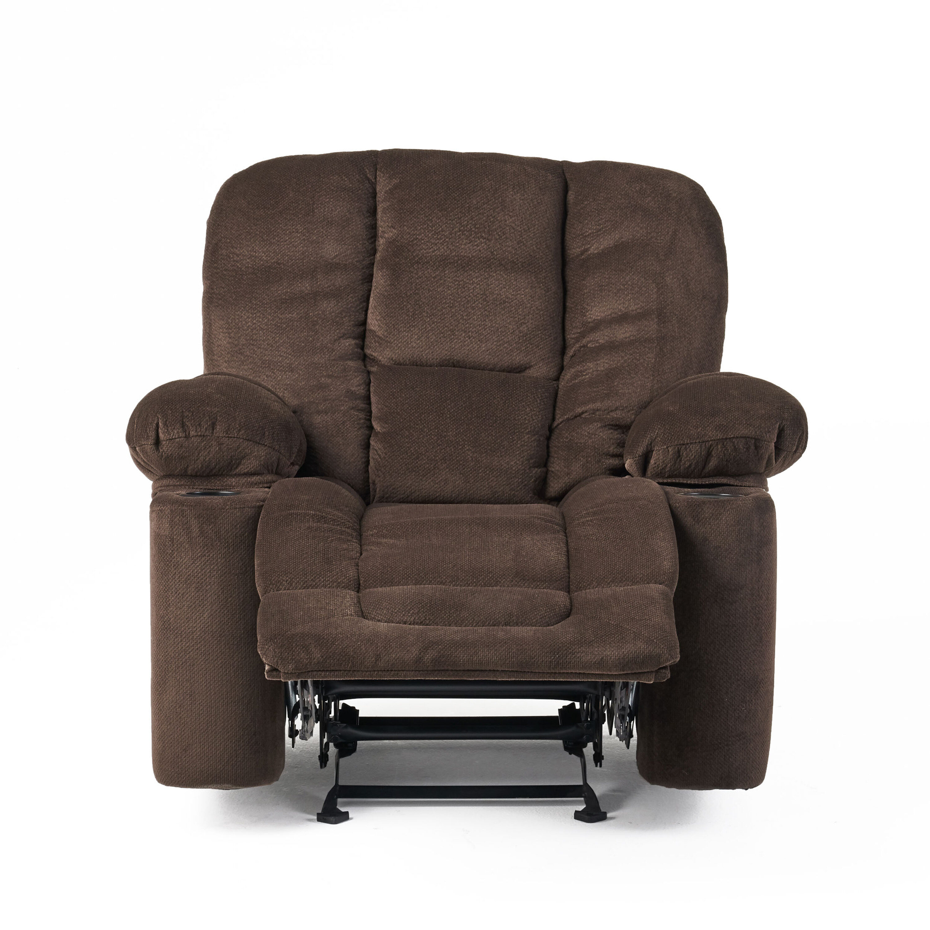 Best Selling Home Decor Chocolate Polyester Upholstered Recliner