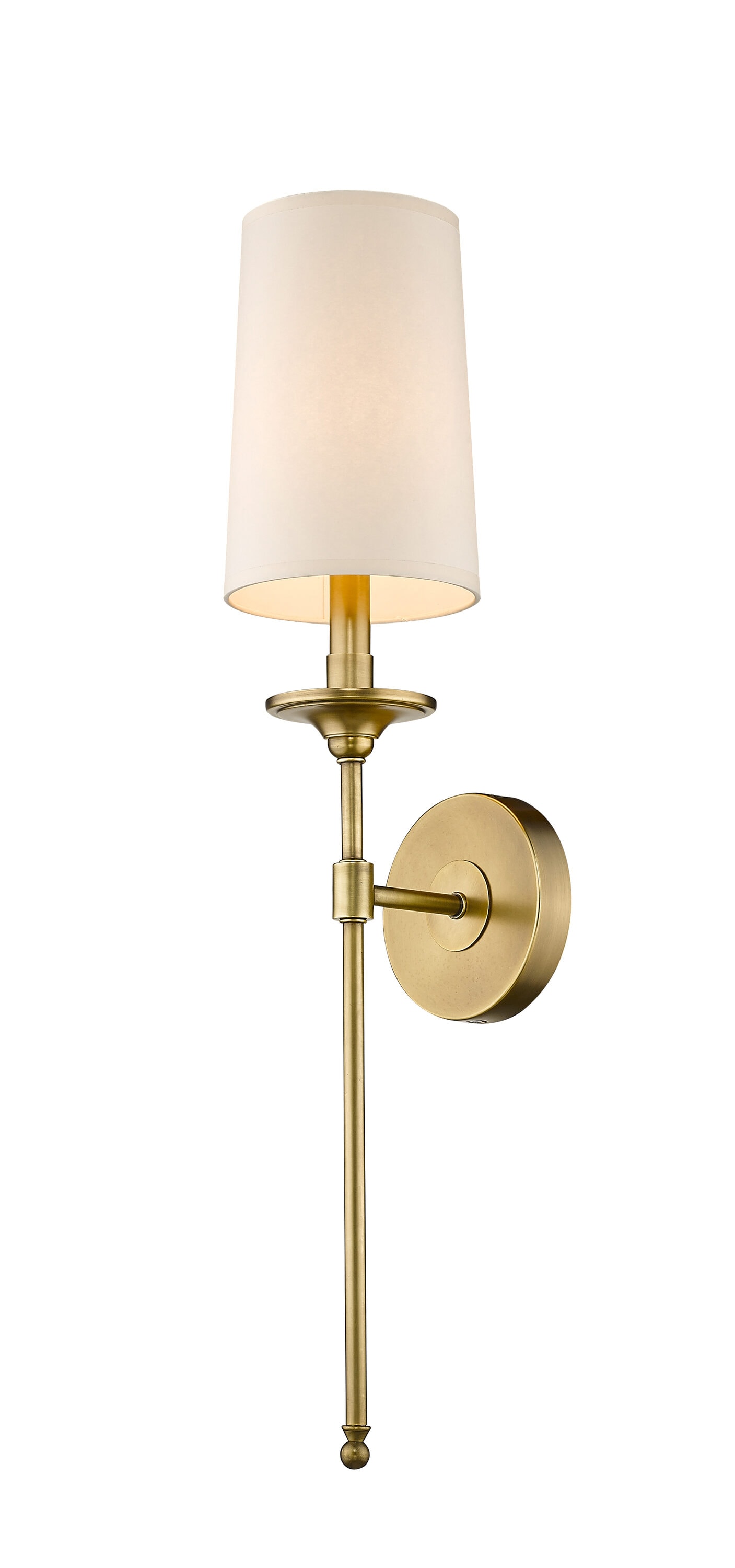 Z-Lite 807-1S-RB Emily 5.5-in W 1 -Light Oil-rubbed Brass Wall Sconce