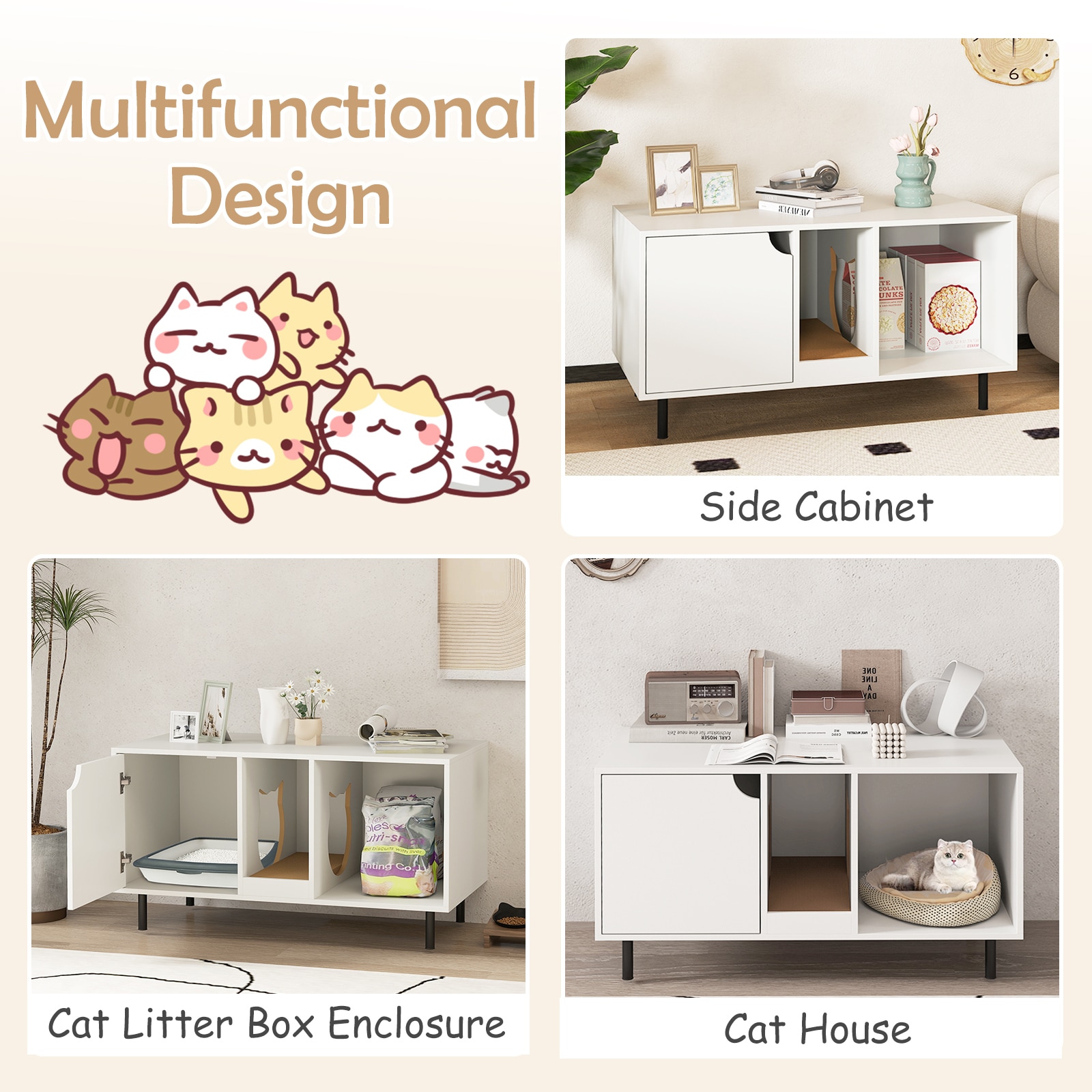 Ayelon BN88239WH Litter-Boxes - View #3