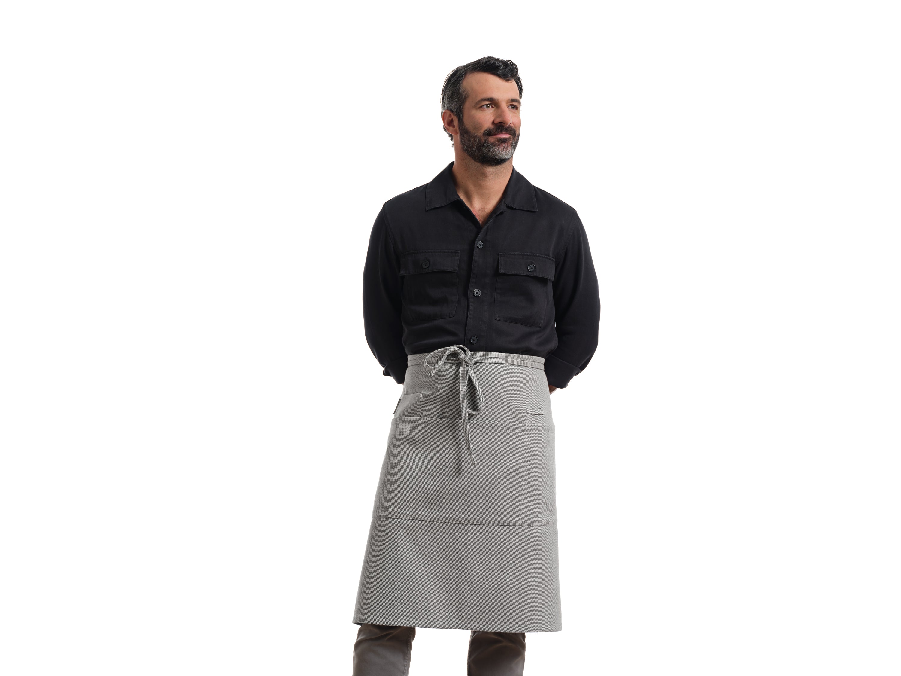 MEEMA  Bistro Apron with Pockets One Size Fits Most