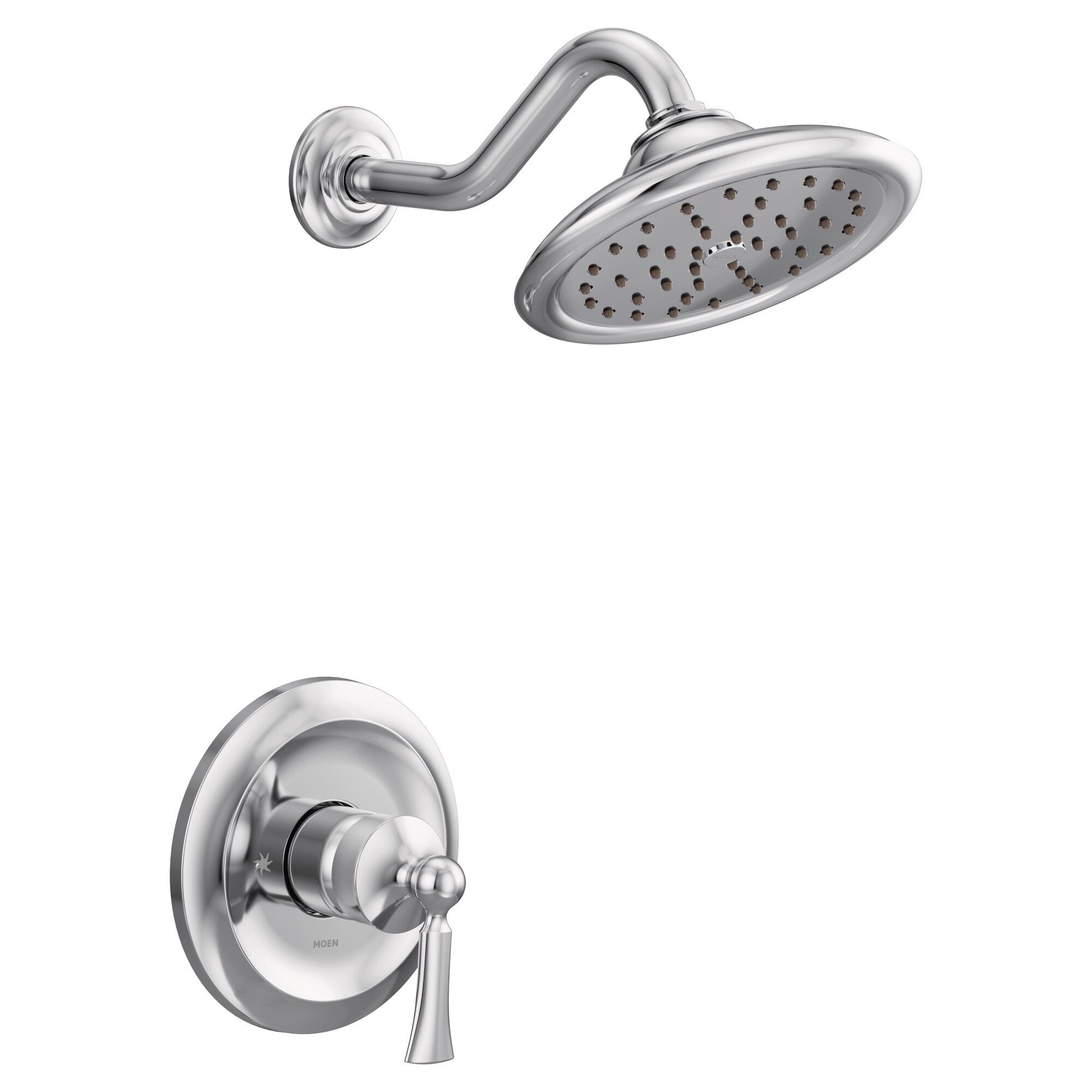 Moen UT35502EP Wynford Chrome 1-handle Single function 7-Inches Round Shower Faucet