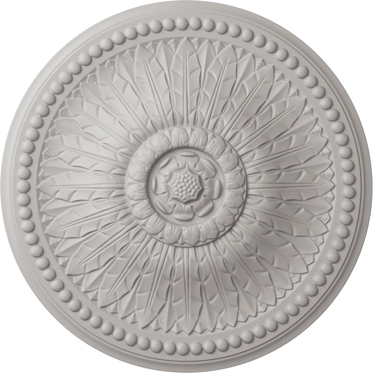 Ekena Millwork CM29SPUWF Springtime 29.375-in W x 29.375-in L Ultra Pure White Polyurethane Ceiling Medallion