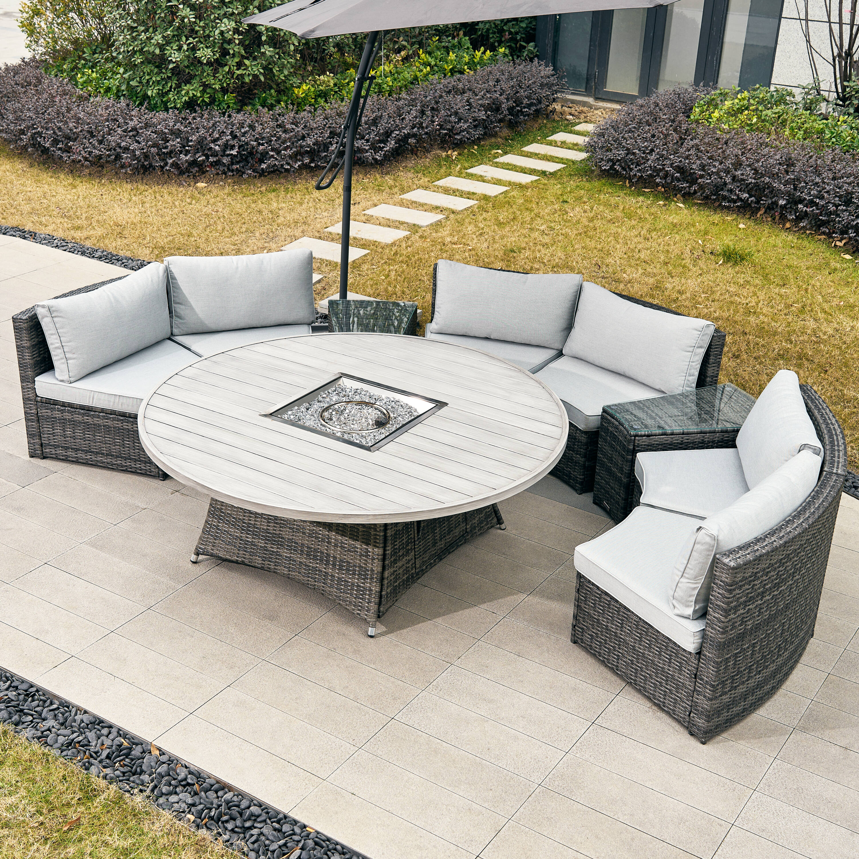 Direct Wicker DWS-1205B6S2T&08A-G Patio-Dining-Sets - View #3