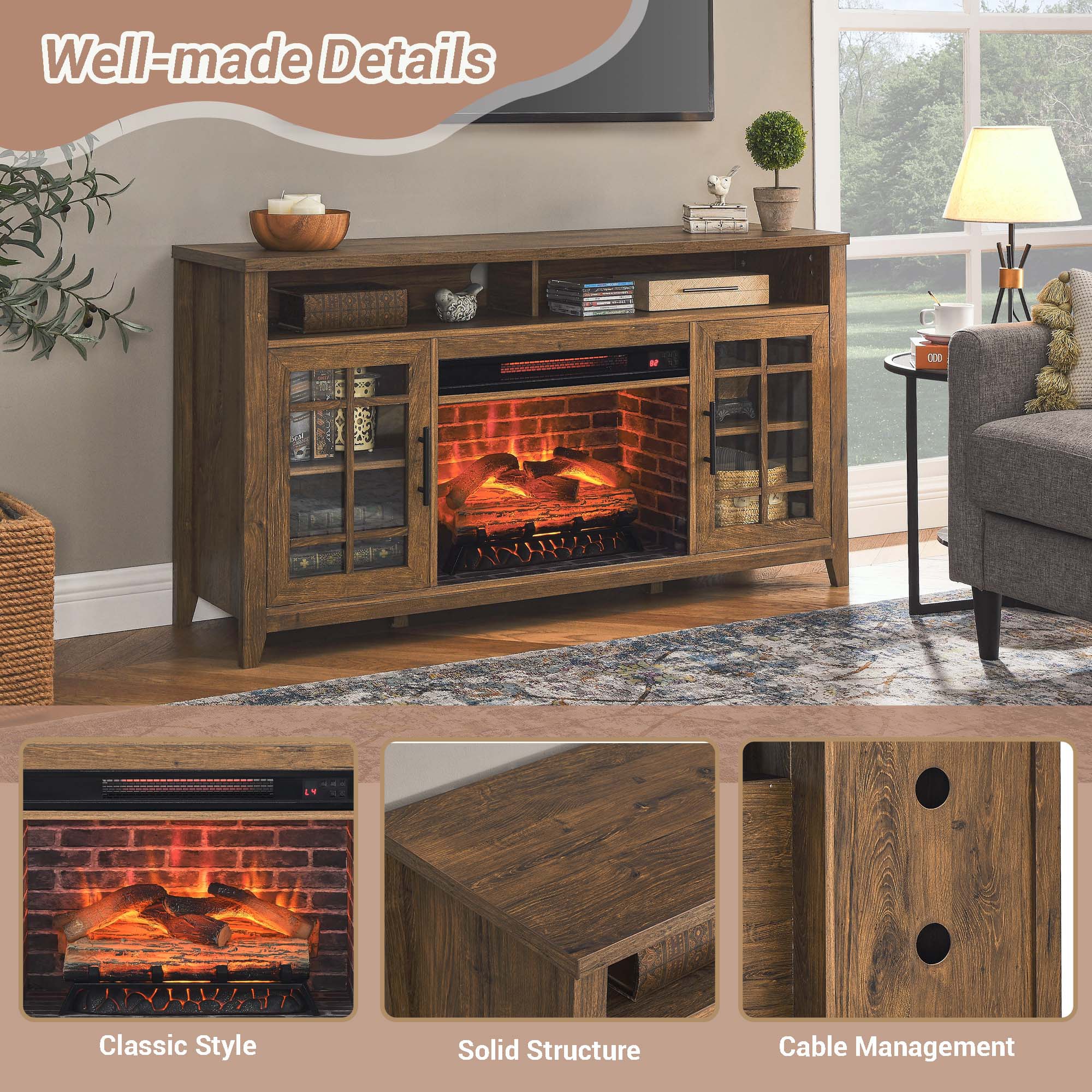 Fun Orange FUN25EF13 Electric-Fireplaces - View #8