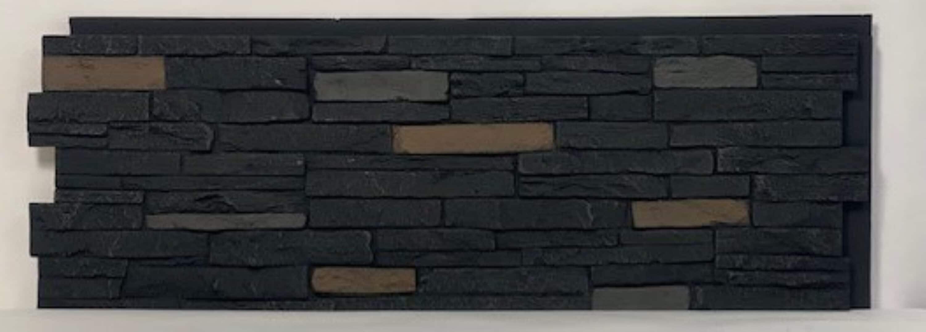 NextStone SLSPL-ON-4 1.5-Inches x 43-Inches x 43-Inches BLACK Raw bevel lap Panel siding ( 16.4-Sq. Feet )