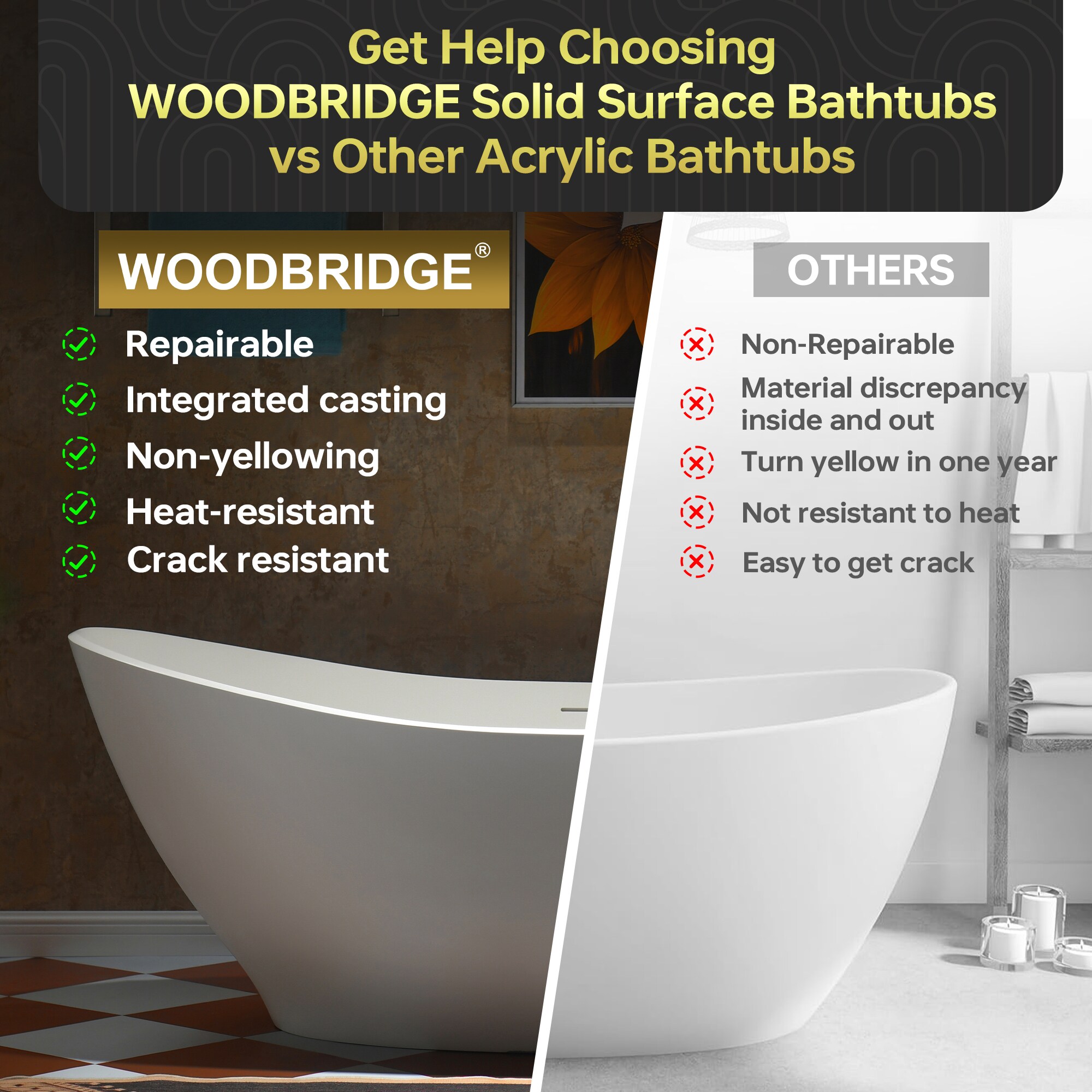 Woodbridge LB762 bathtubs - View #12