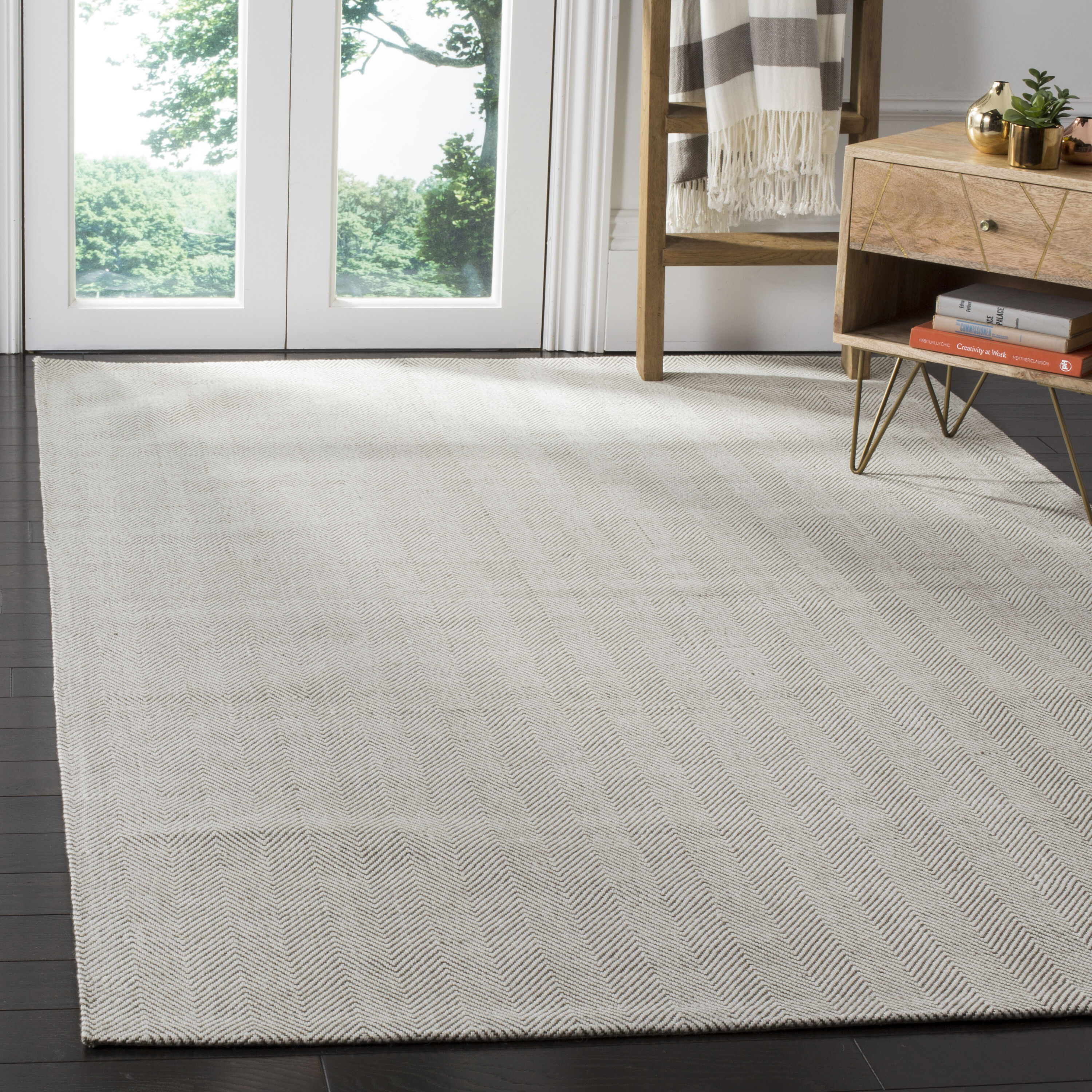  Marbella 721 Silver Contemporary 5ft x 8ft Medium Rectangle Rug