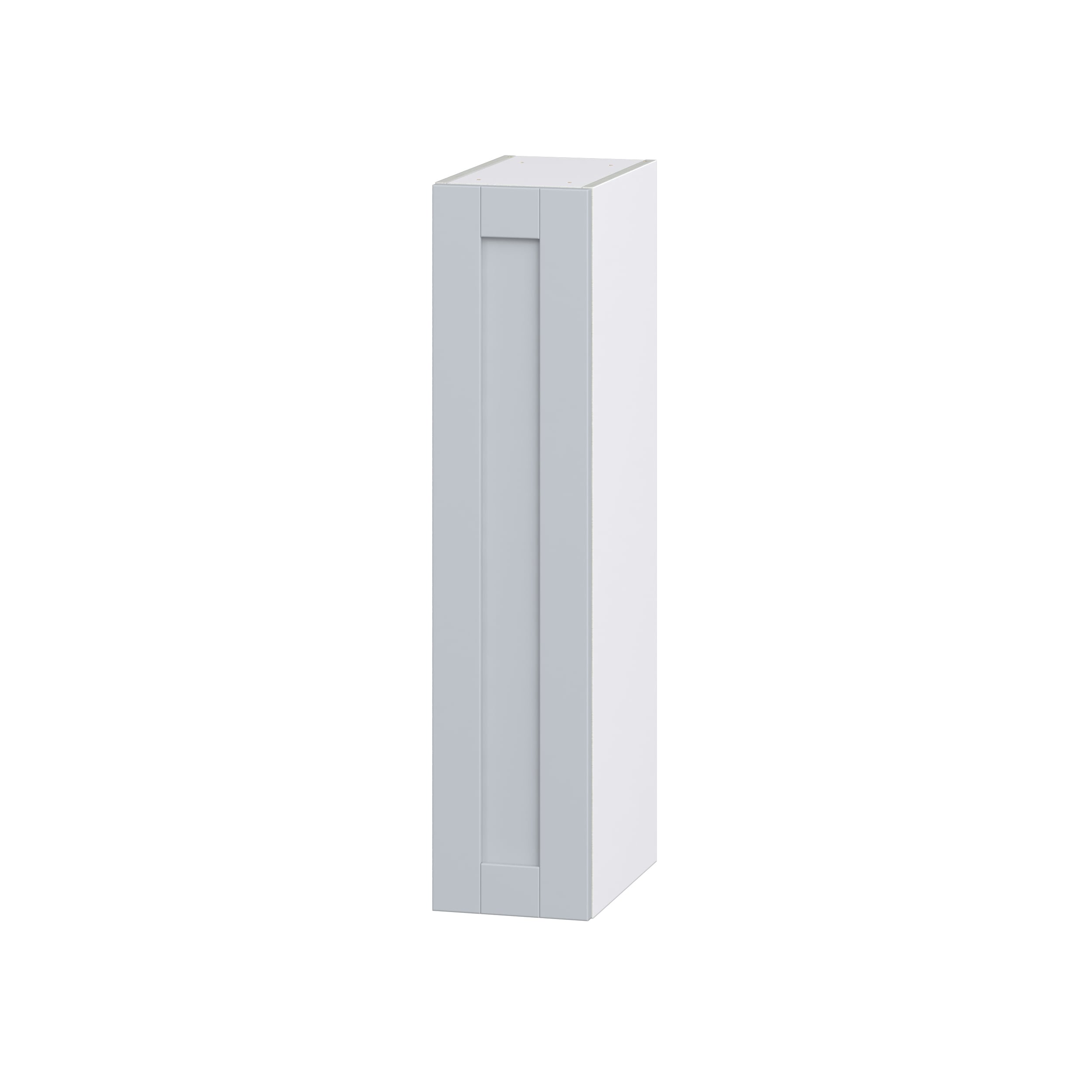 Hugo&Borg DSW940(L/R)-CH Charlesberg 9-in W x 40-in H x 14-in D Light Gray Wall Fully assembled Cabinet (Recessed Panel Shaker)
