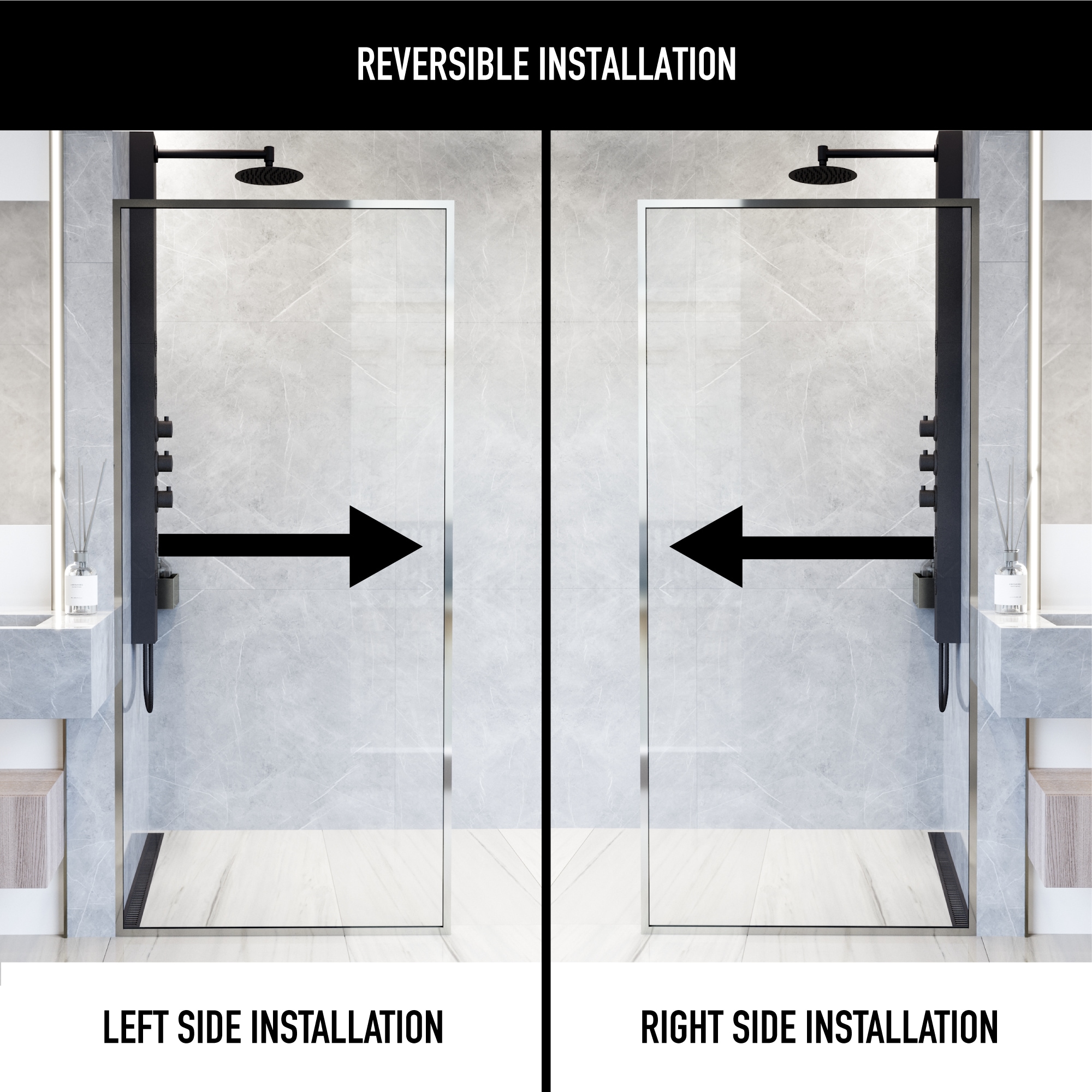 VIGO VG6077CHCL3474 Shower-Doors - View #3