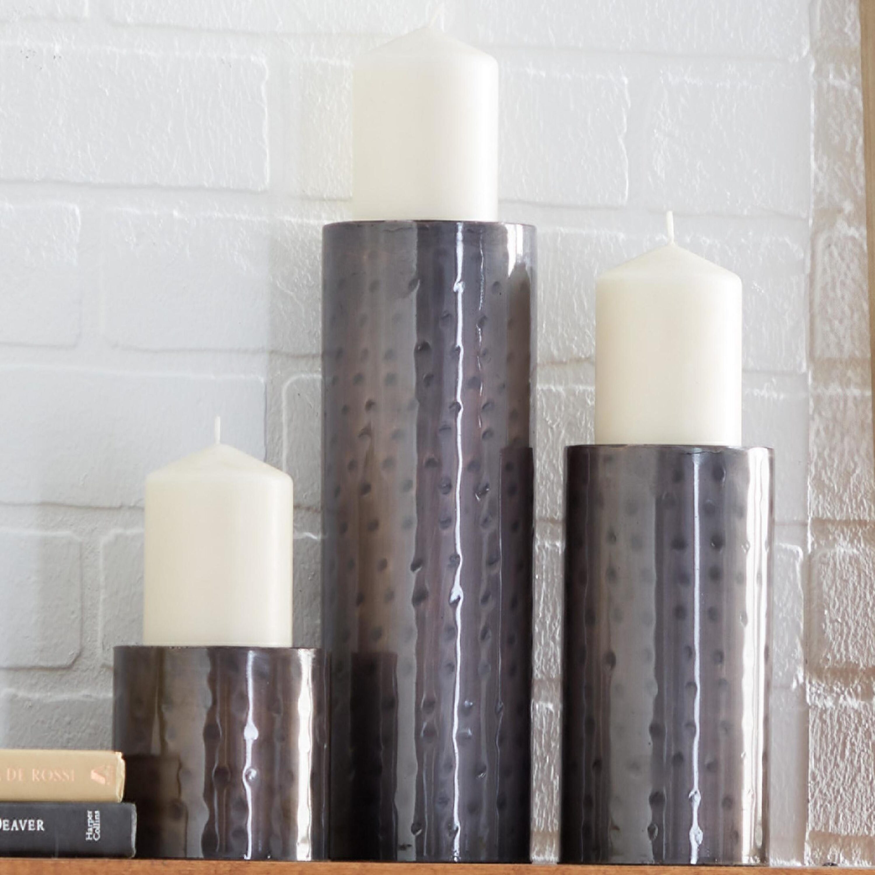 Grayson Lane 34570 3 Candle Metal Pillar Candle Holder