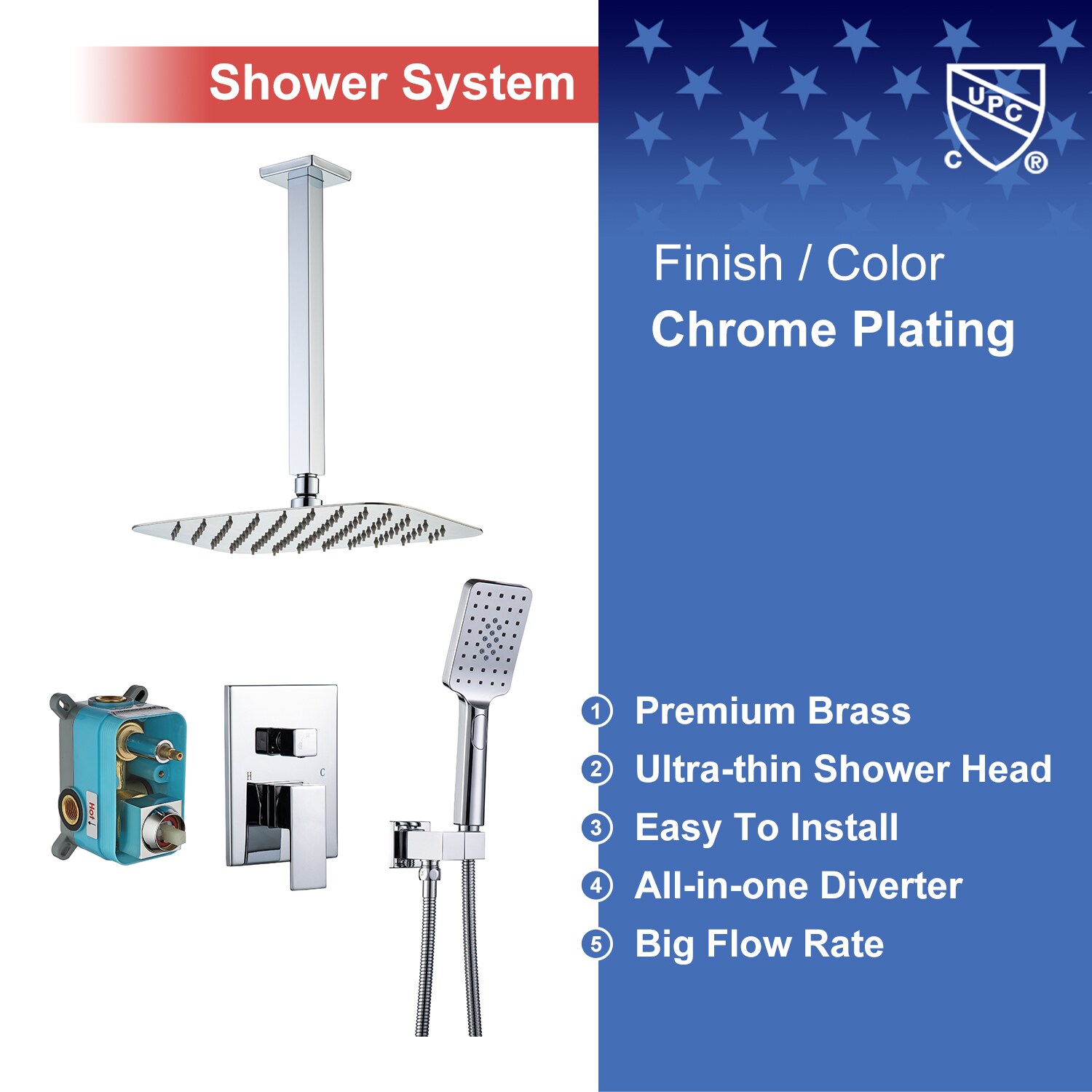 Rainlex RX97205CP-12 Tub-Shower-Faucets - View #4