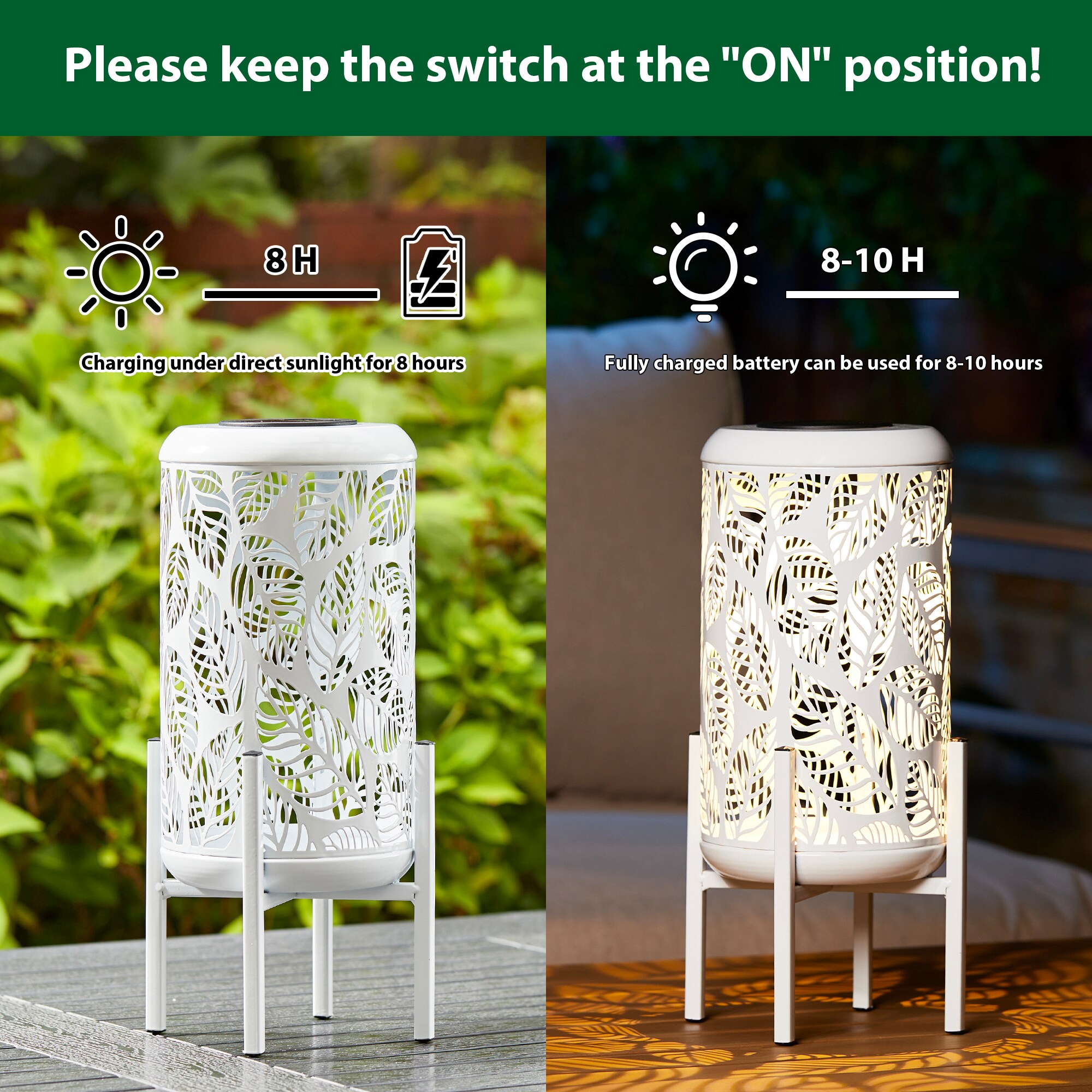 Glitzhome 2023300069 Outdoor-Decorative-Lanterns - View #9
