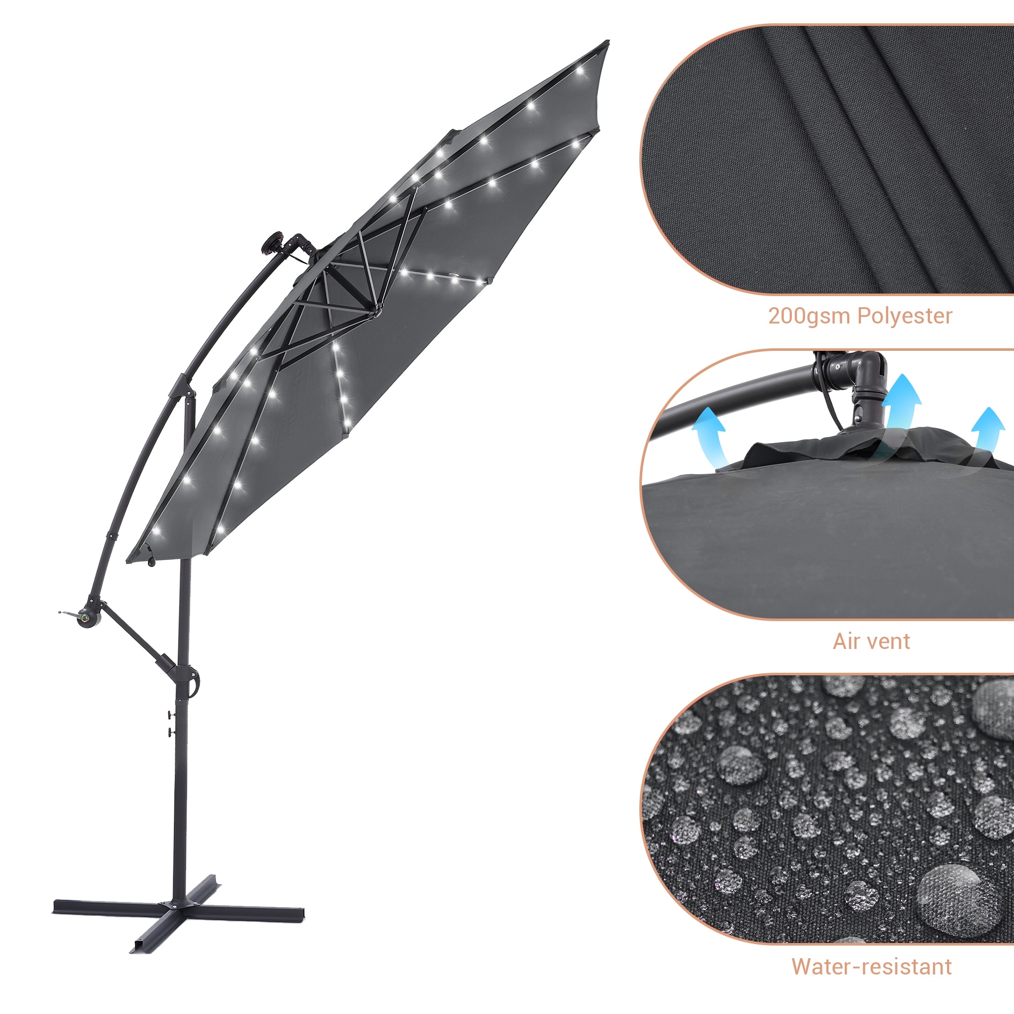 ACEGOSES LW-ROF-34A-LED Umbrellas-2 - View #6
