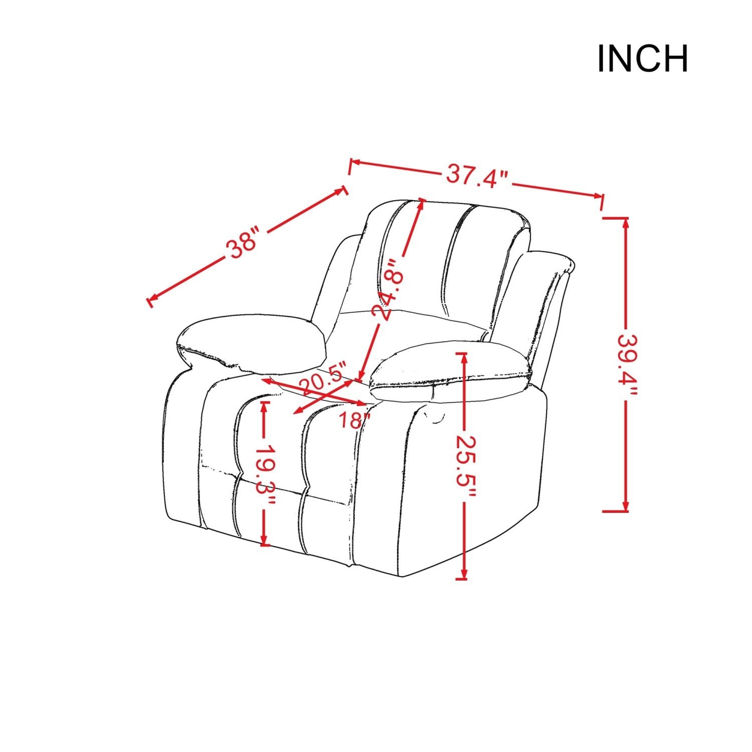 JASMODER W22333857 Modern Brown Polyester/Blend Sofa