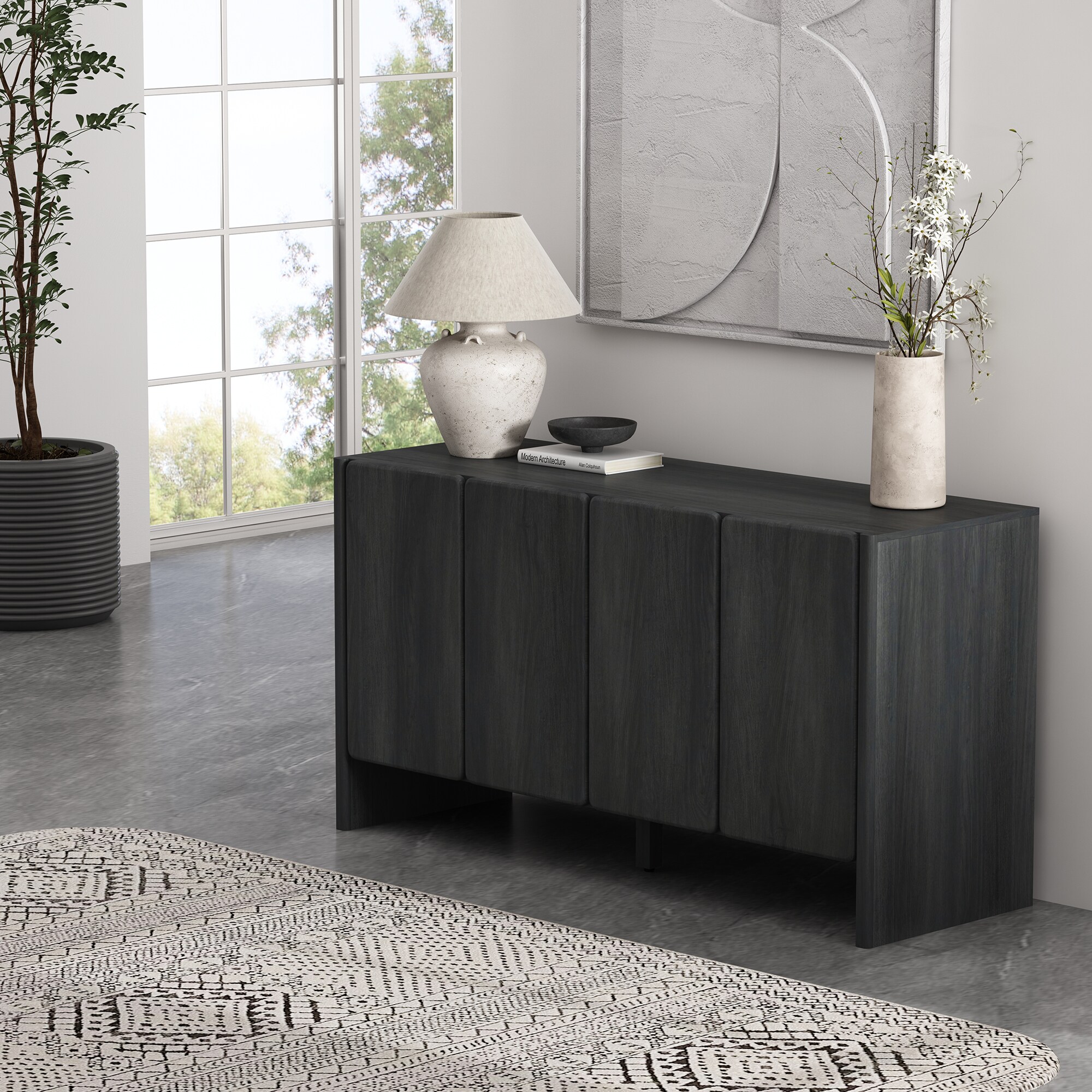 Manhattan Comfort SB008-GY Dining-Kitchen-Storarge - View #2