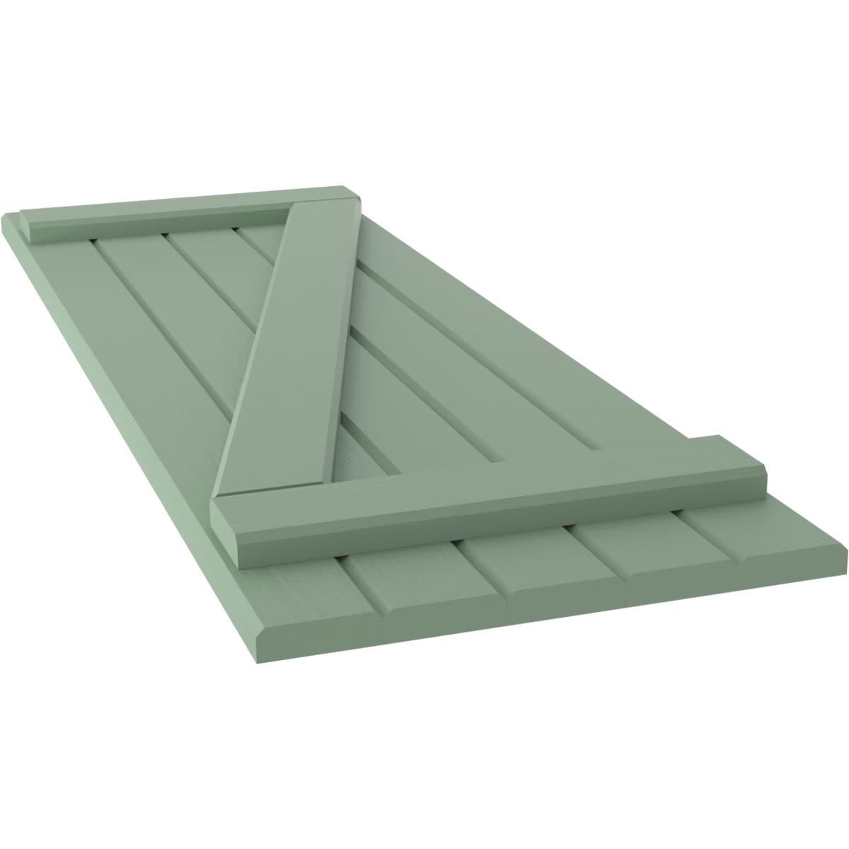 Ekena Millwork ARW102BB518X56TGH Exterior-Shutters - View #7