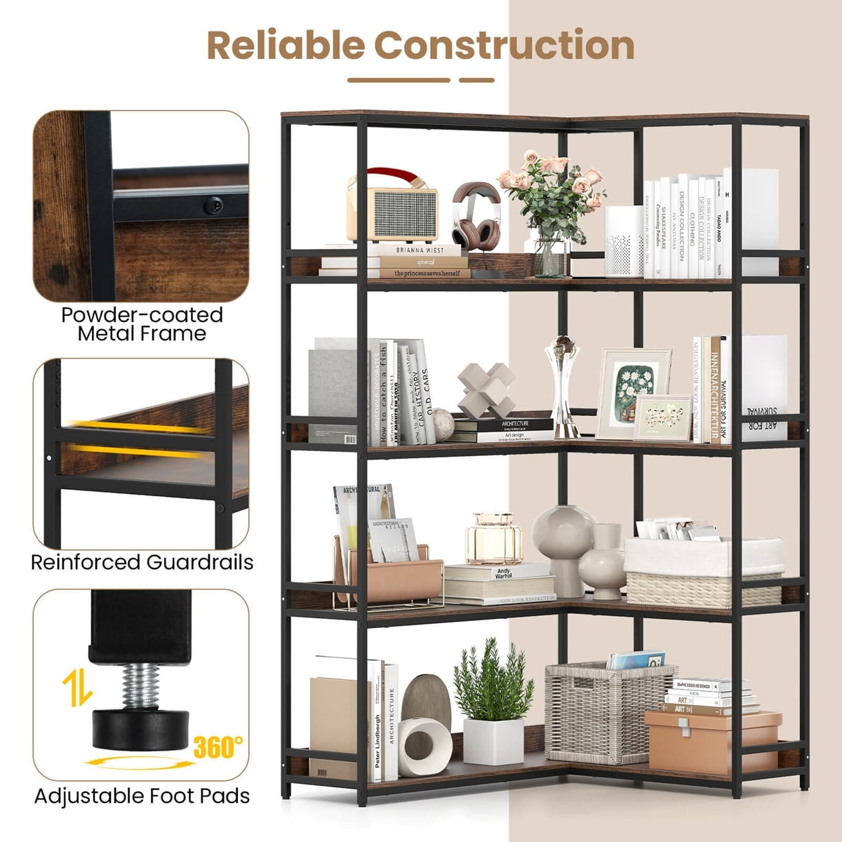 Costway HCST07559 bookcases - View #7