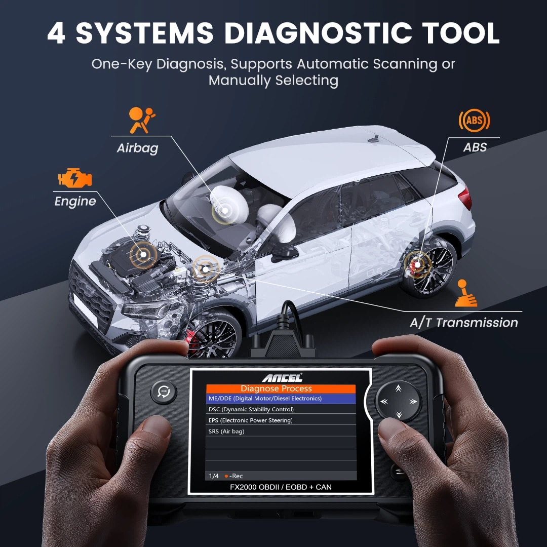 ANCEL FX2000 Auto-Diagnostic-Testing-Tools - View #2