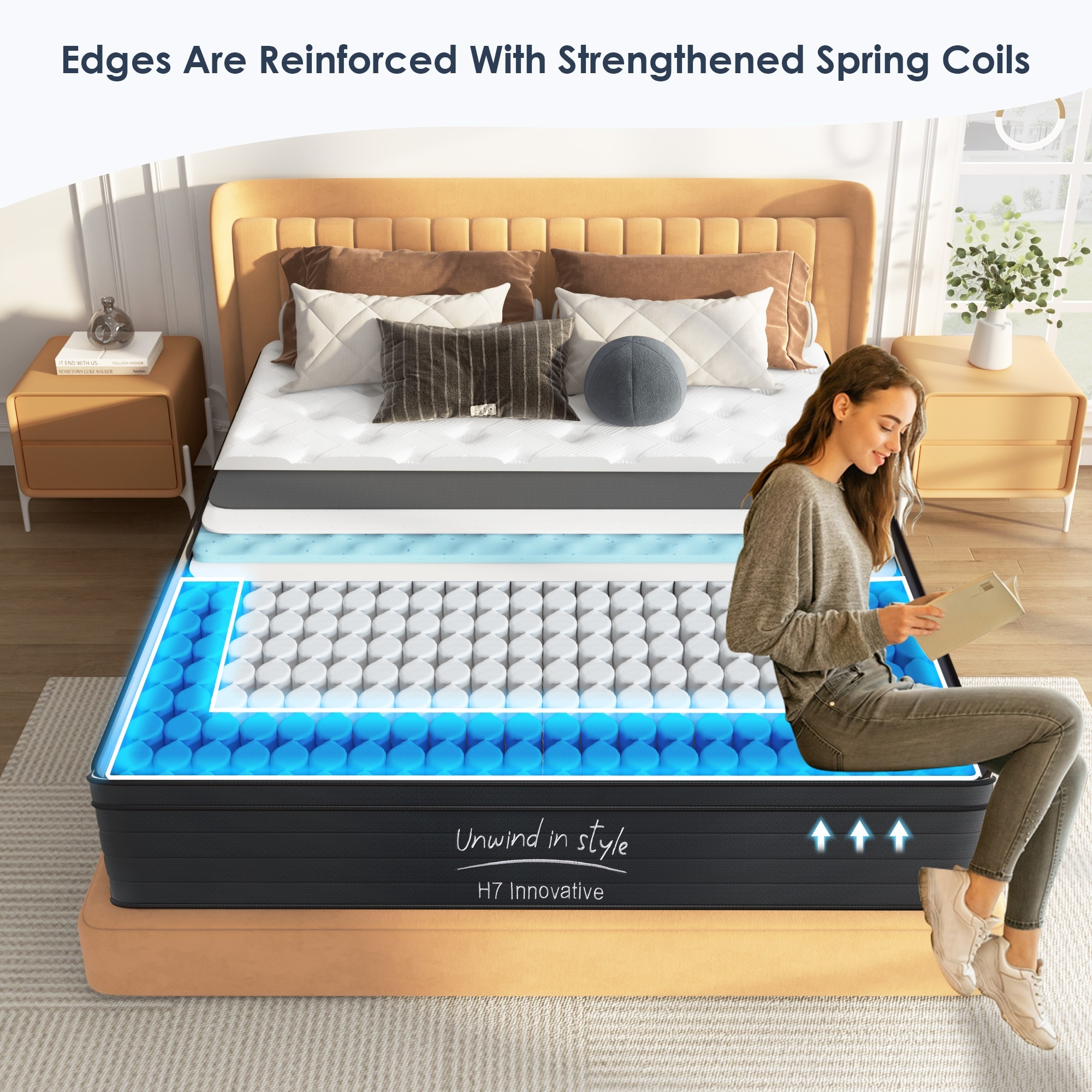 HyperDrop Cart B-9K3T5U7O0F5N Mattresses-Boxsprings - View #4