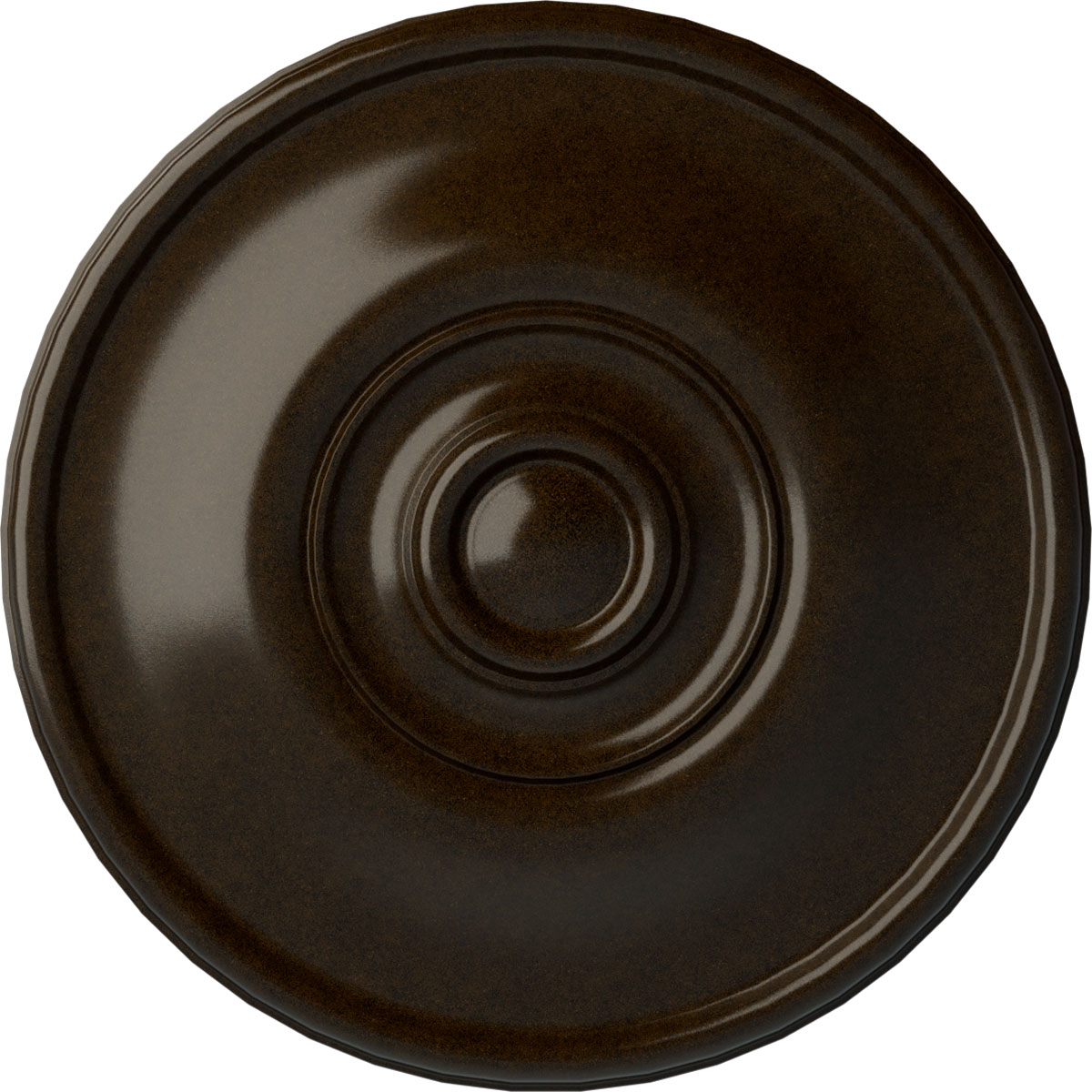 Ekena Millwork CM12JEBZS Jefferson 11.75-in W x 11.75-in L Painted Bronze Polyurethane Whole Ceiling Medallion