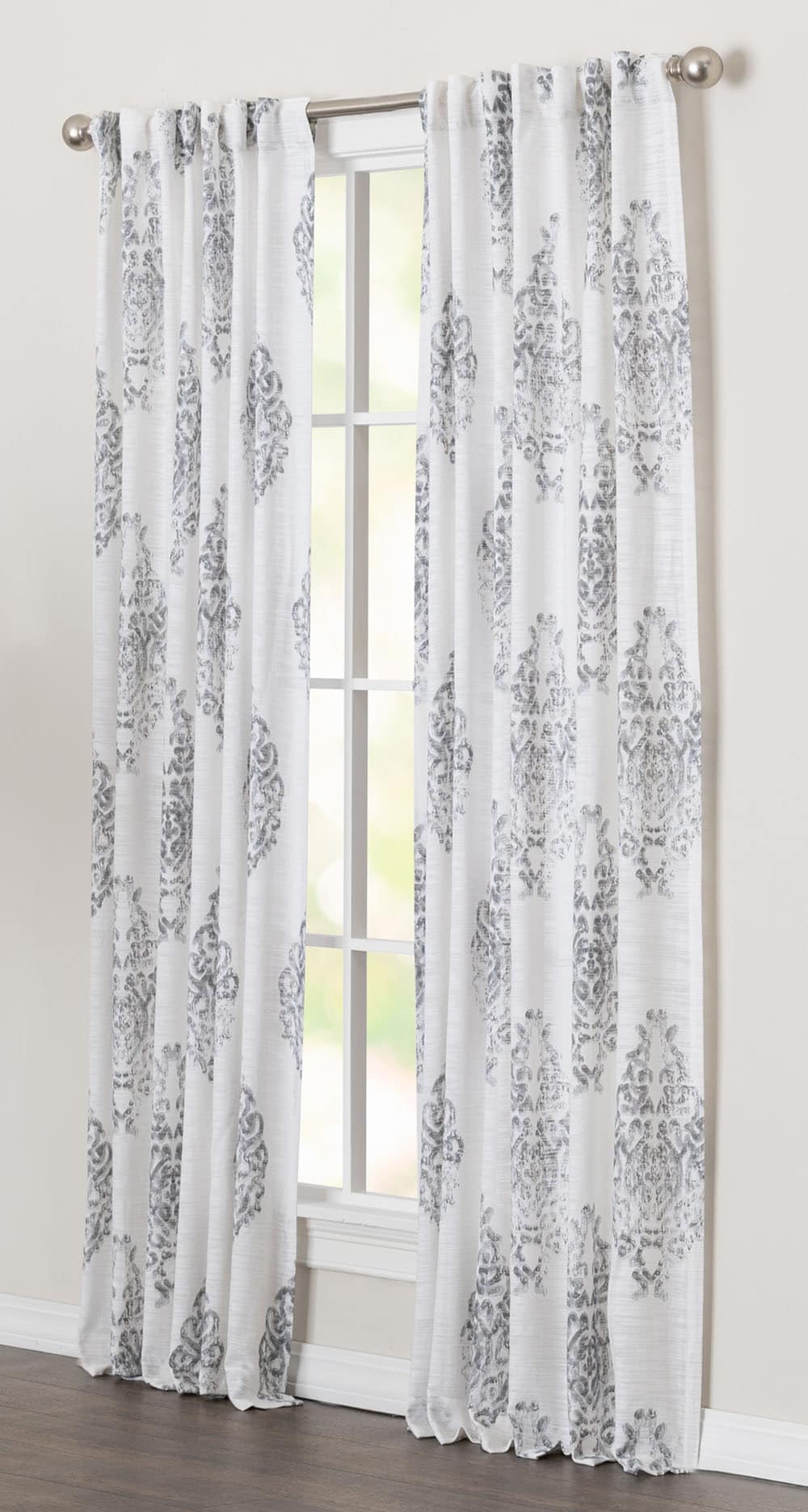roth Raja 16-in Steel Poly Light Filtering  Lined Single Valance Curtain allen 