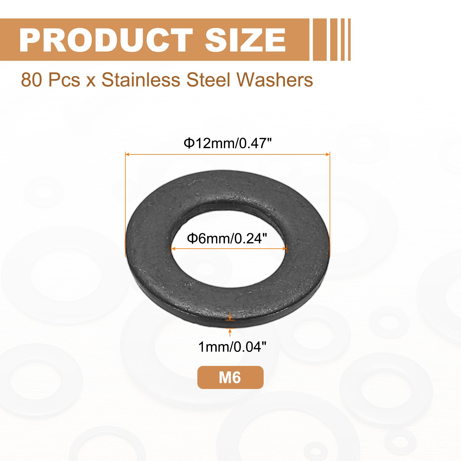 PATIKIL S26032400UX5416 Metric-Flat-Washers - View #2