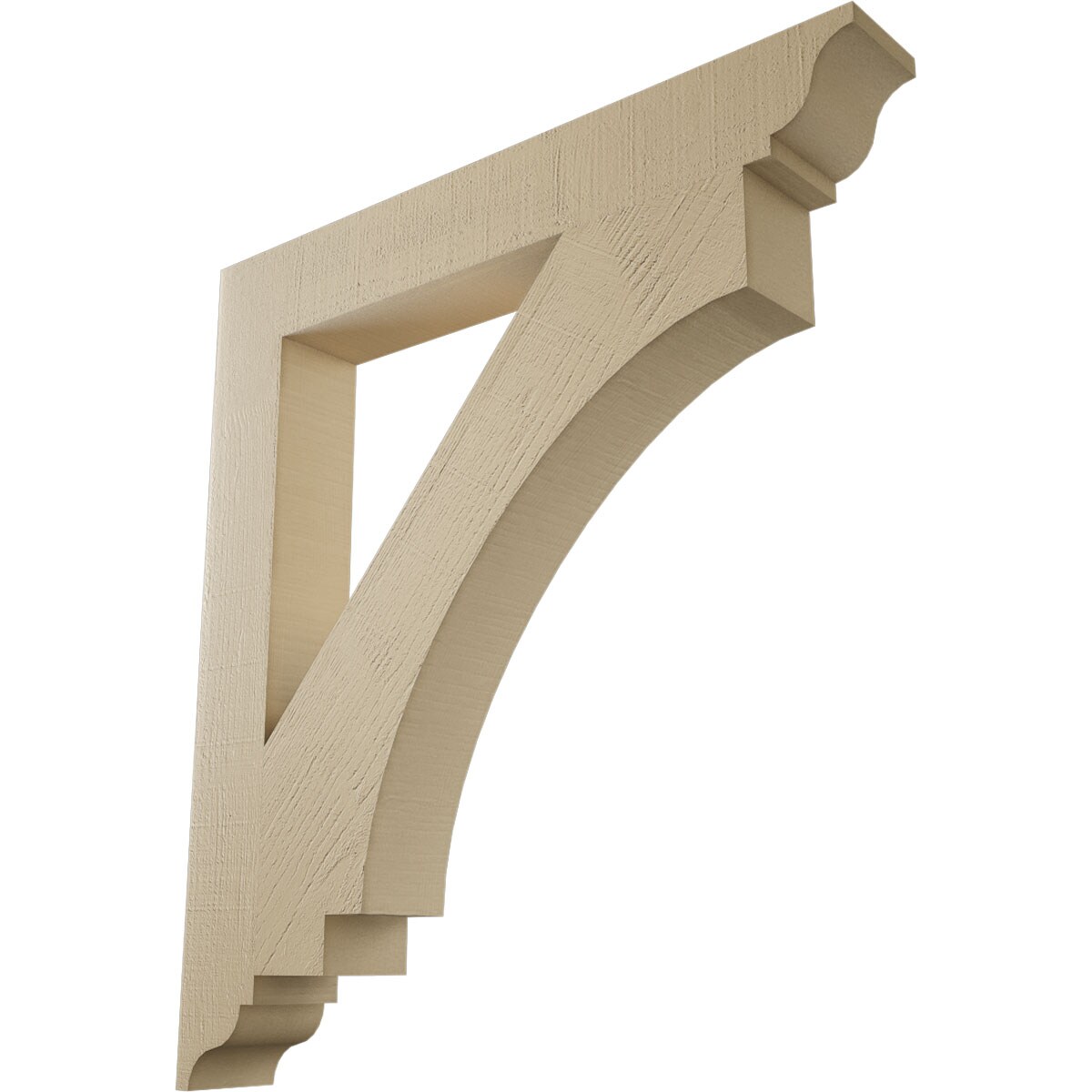 Ekena Millwork 2120549 Imperial Rough Cedar Woodgrain TimberThane 5-1/2-in x 44-in x 40-in Brown Urethane Standard bracket