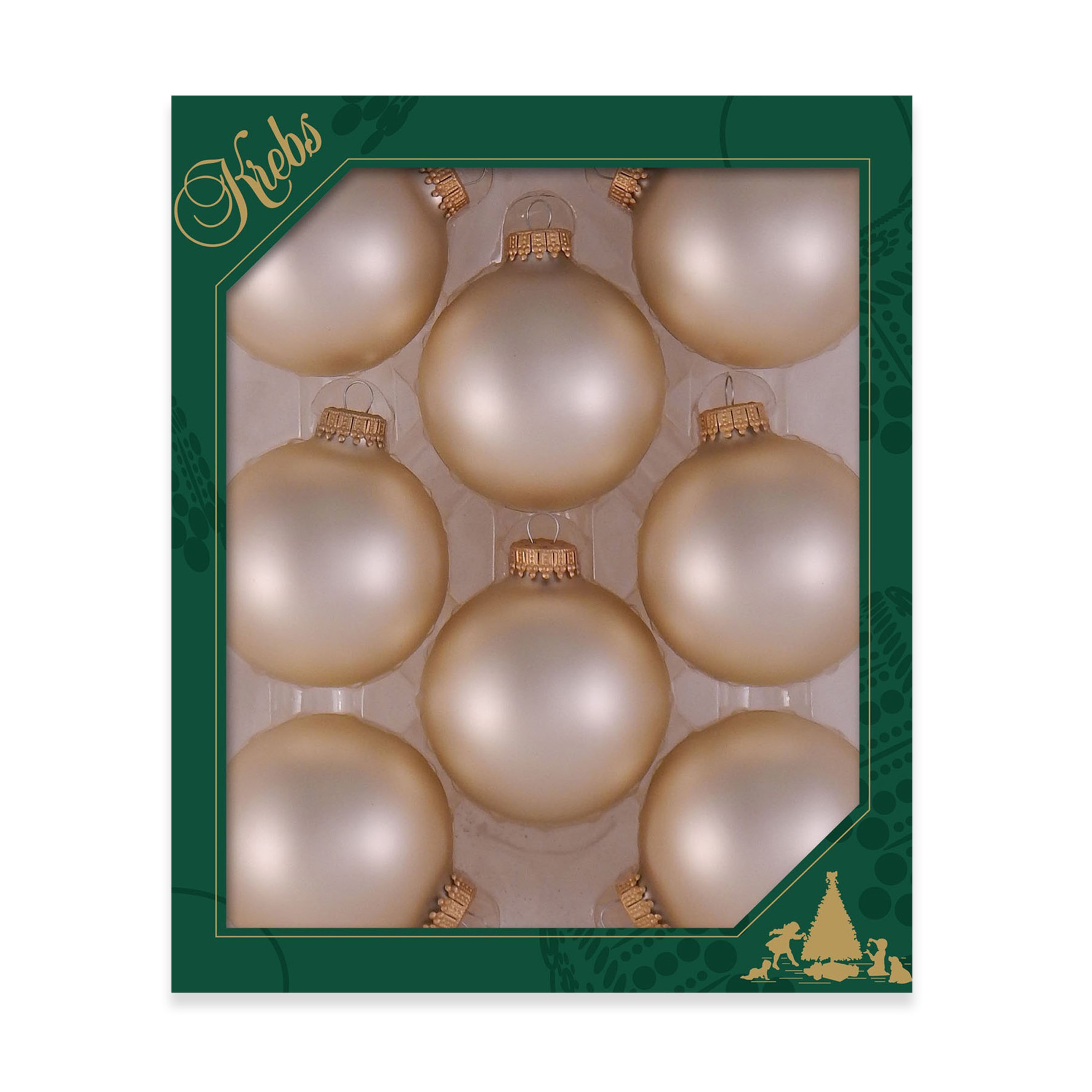Krebs KBX70065 8 -Pack Pink Standard Indoor Ornament set